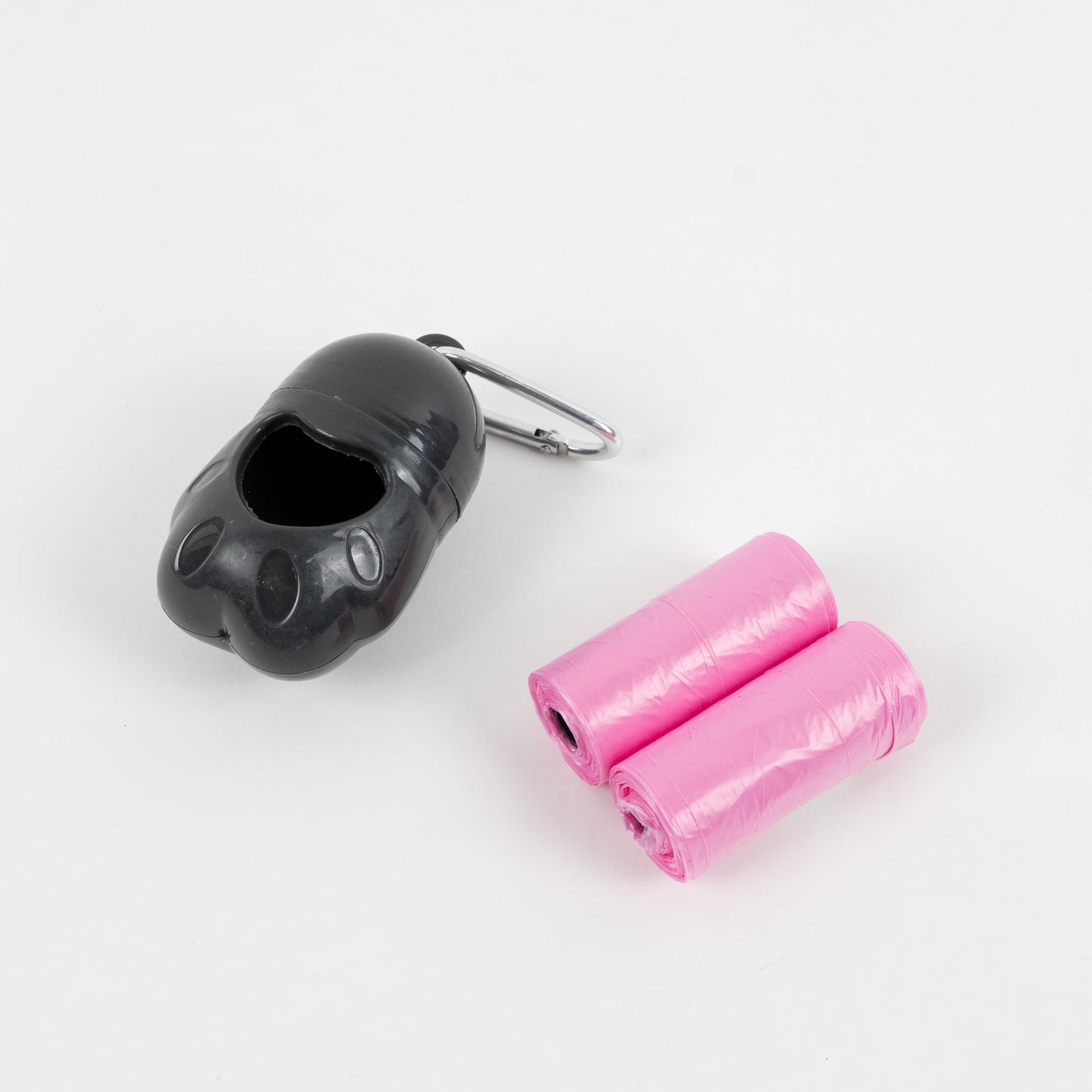 Porta sacchetti Igienici per Cani con 2 Rotoli Inclusi – Nero