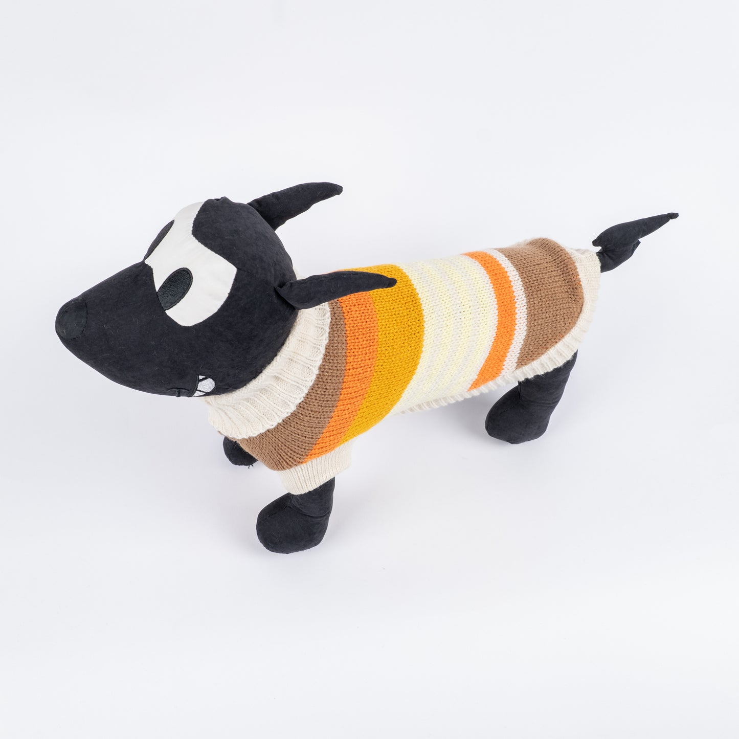 Maglioncino Dolcevita Multicolor a Righe - Beige