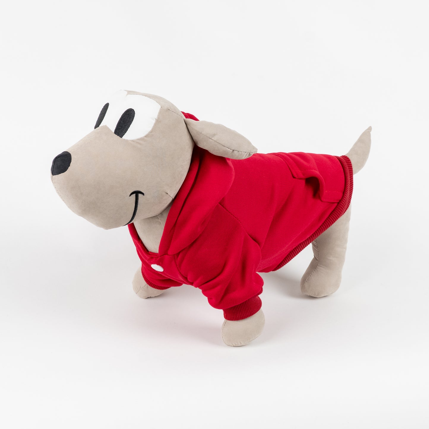 Felpa College con Cappuccio - Rosso