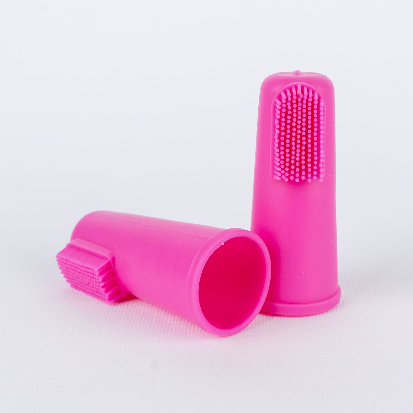 Spazzolino da dito in silicone per cani - Rosa