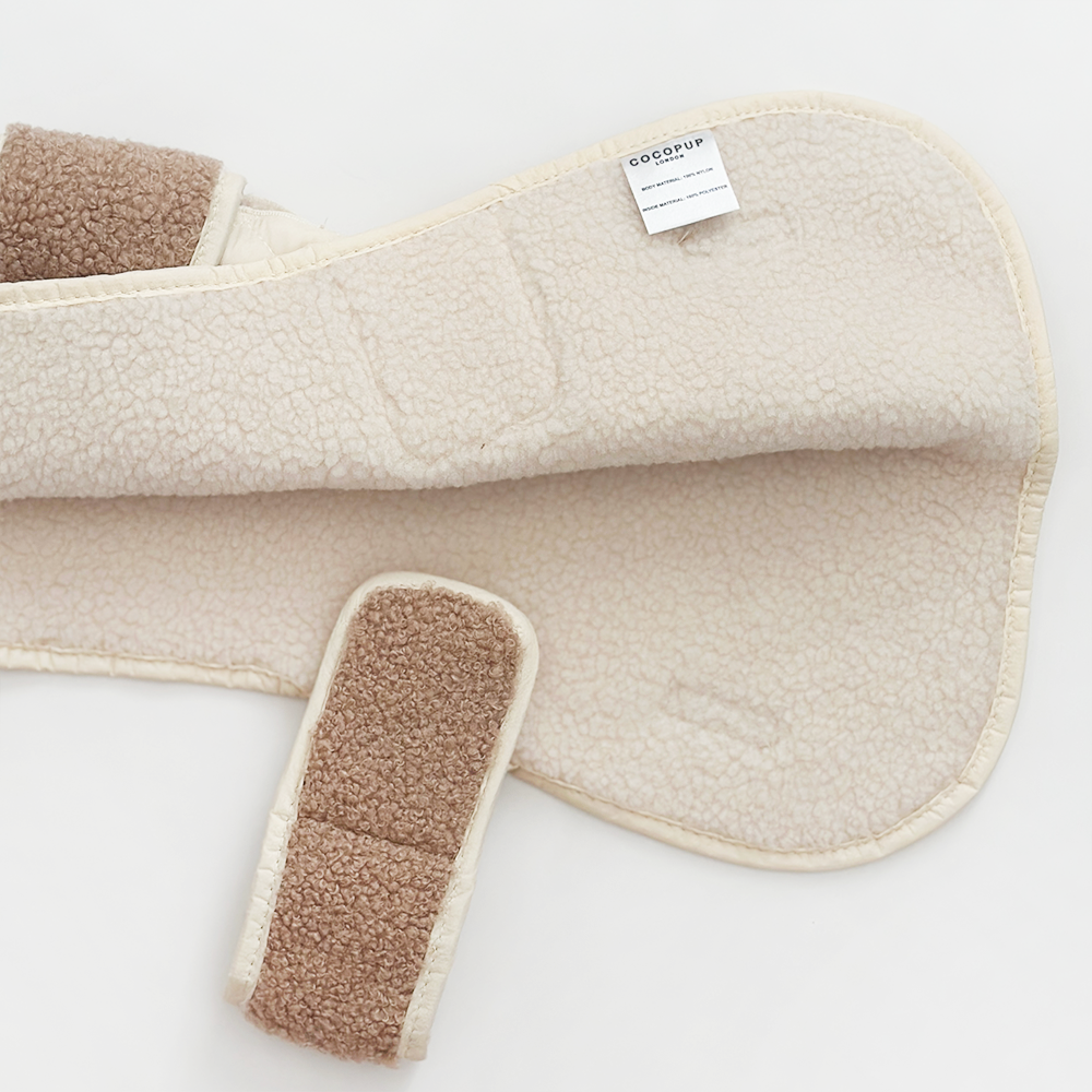 Cappotto trapuntato per cani LUXE - Creamy Chai