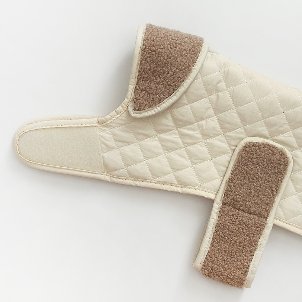 Cappotto trapuntato per cani LUXE - Creamy Chai