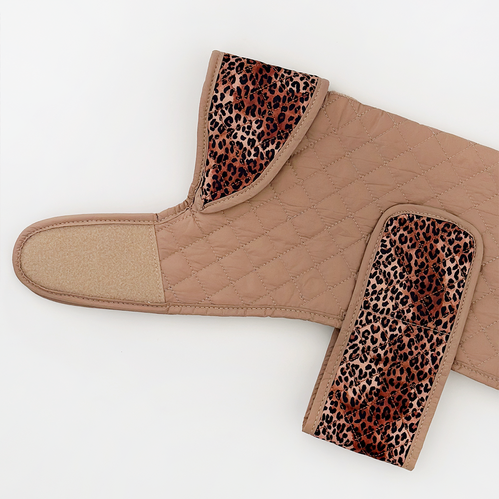 Cappotto trapuntato per cani LUXE - Cucciolo leopardato