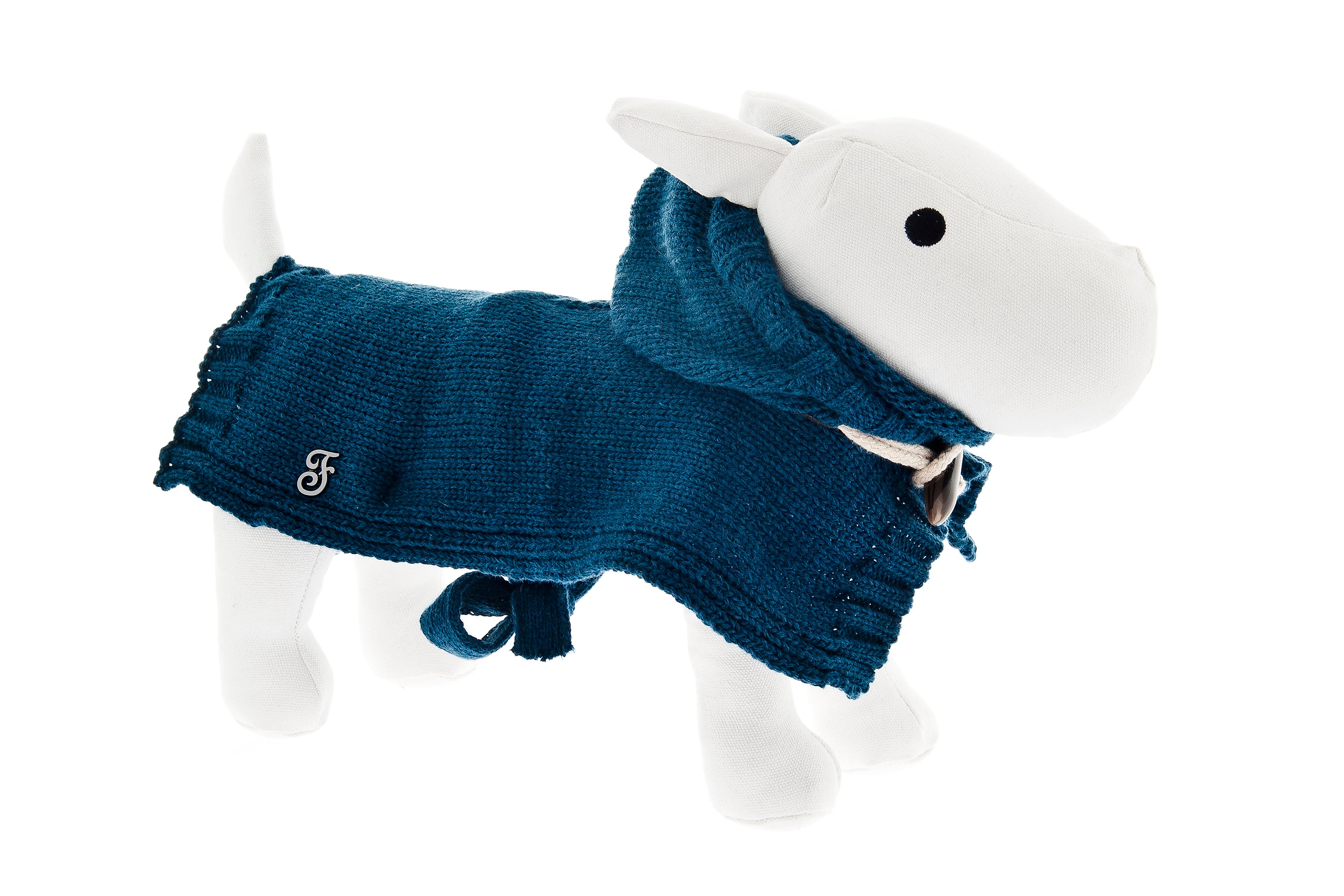 Poncho Invernale per Cani - Verde Petrolio