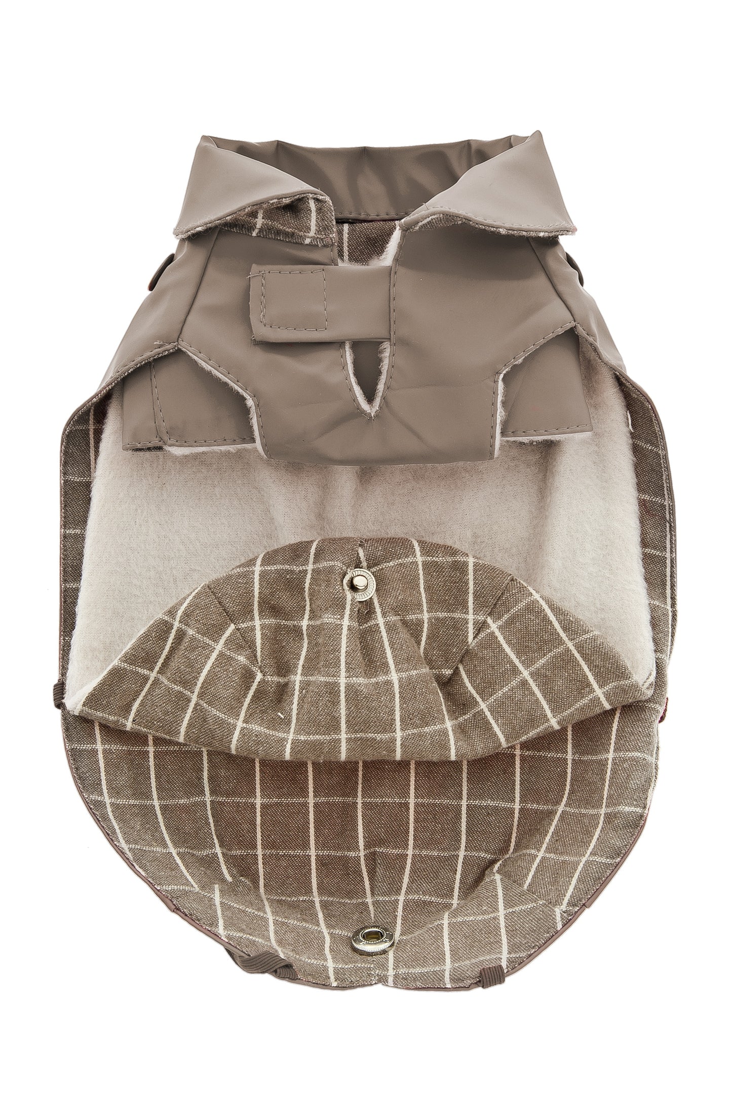 Impermeabile per Cani “Rain” con Imbottitura Staccabile - Tortora