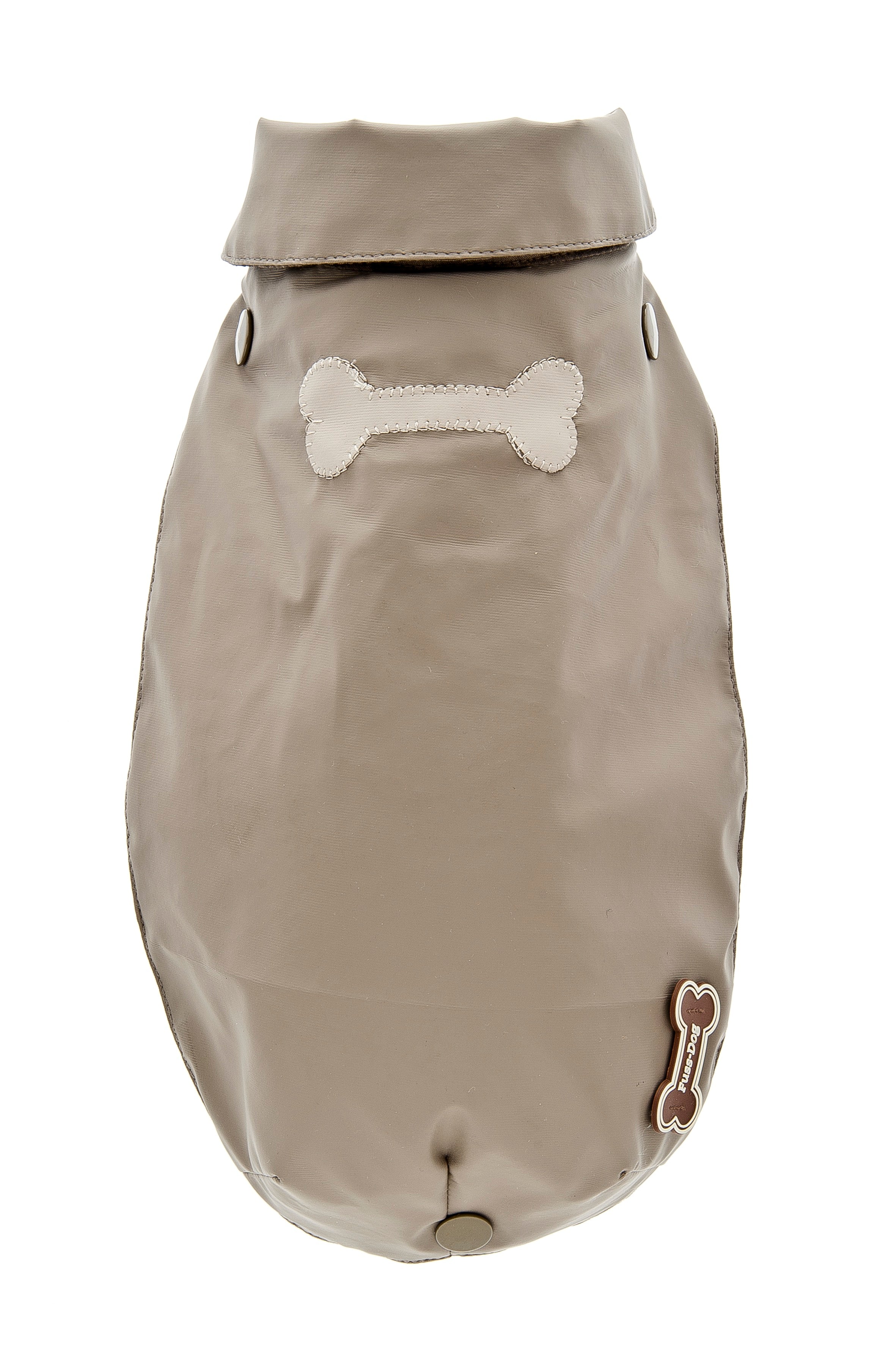 Impermeabile per Cani “Rain” con Imbottitura Staccabile - Tortora