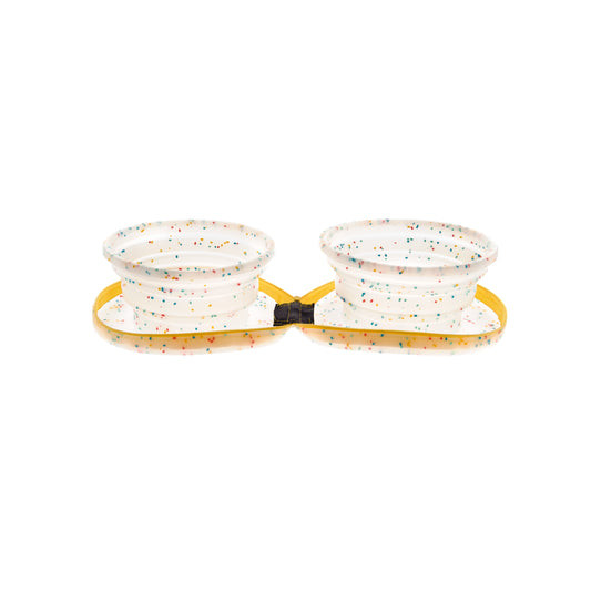 Ciotola Doppia “Compact” in Silicone