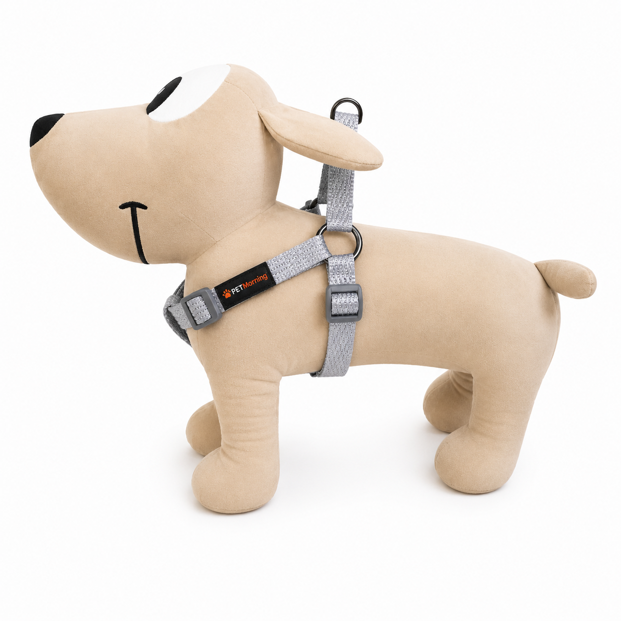 Pettorina Regolabile per Cani con Osso - Grigio