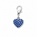 Charm Un Tocco di Stile per il Tuo Pet - Cuore strass Blu