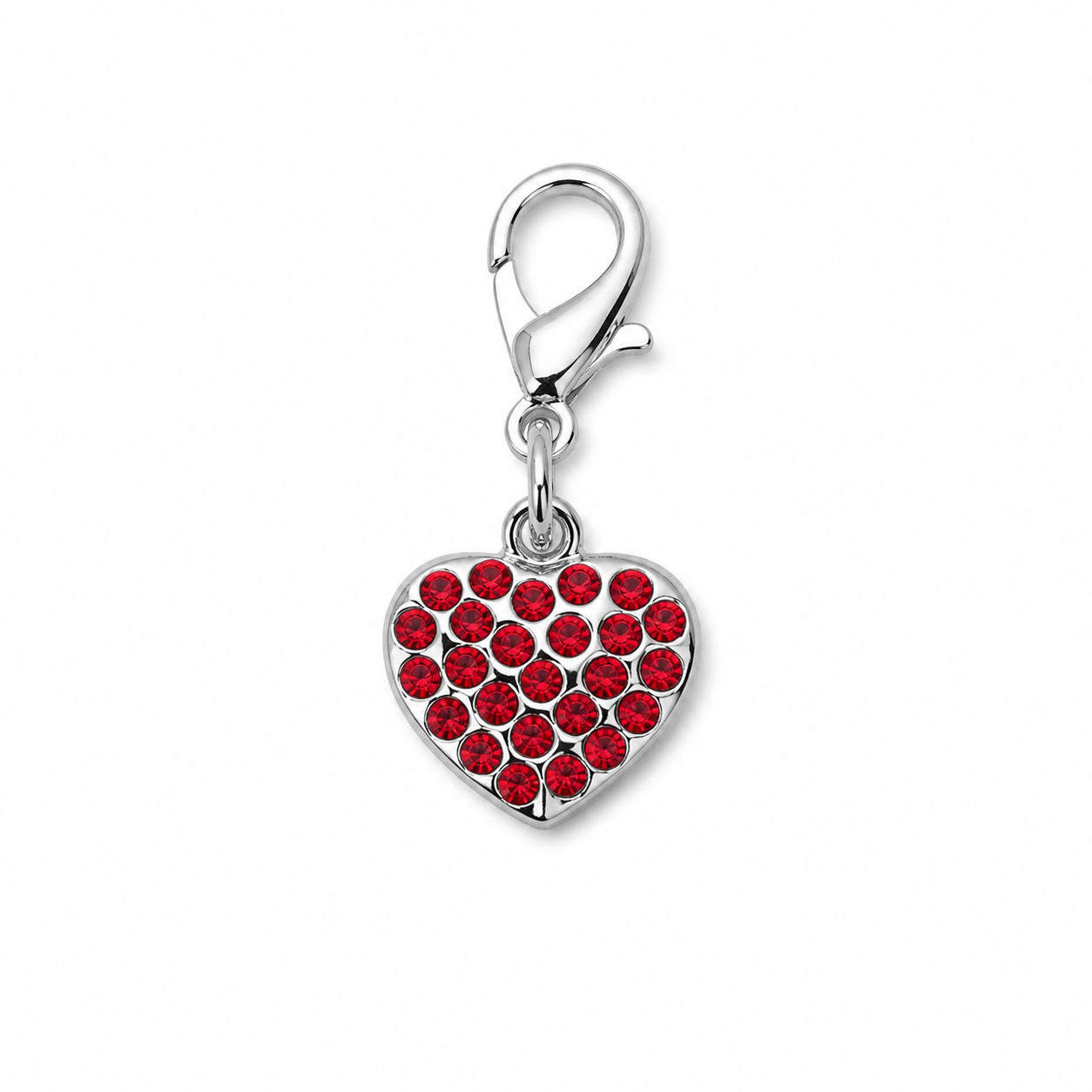 Charm Un Tocco di Stile per il Tuo Pet - Cuore strass Rosso