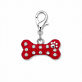 Charm Un Tocco di Stile per il Tuo Pet Osso e Zampa - Rosso
