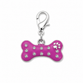 Charm Un Tocco di Stile per il Tuo Pet Osso e Zampa - Rosa