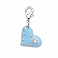 Charm Un Tocco di Stile per il Tuo Pet Cuore e Zampa - Celeste
