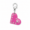 Charm Un Tocco di Stile per il Tuo Pet Cuore e Zampa - Rosa
