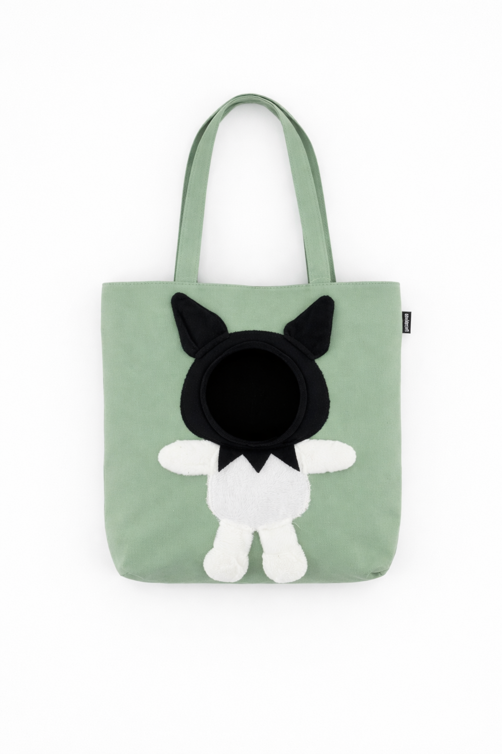 Borsa in stoffa porta cane - Verde ( 36 x 39 cm )