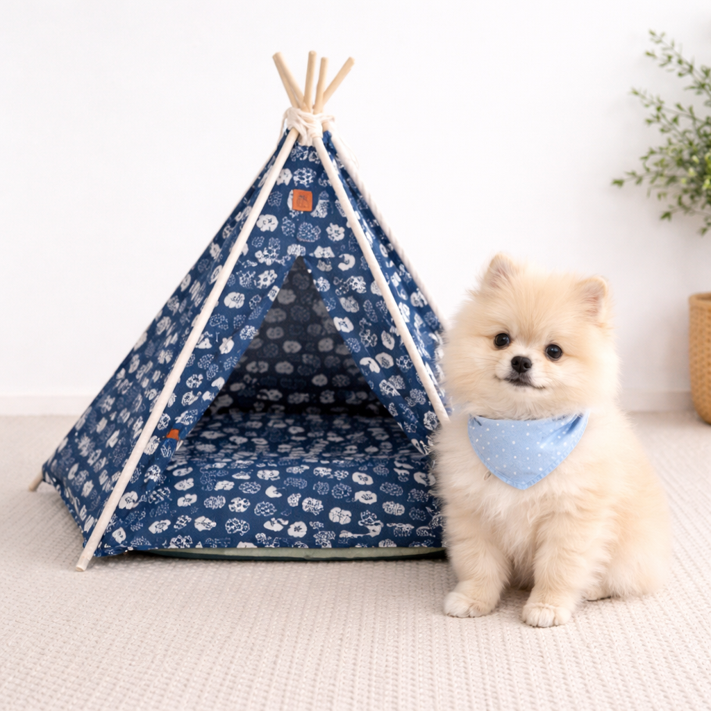 Cuccia tenda - Blu
