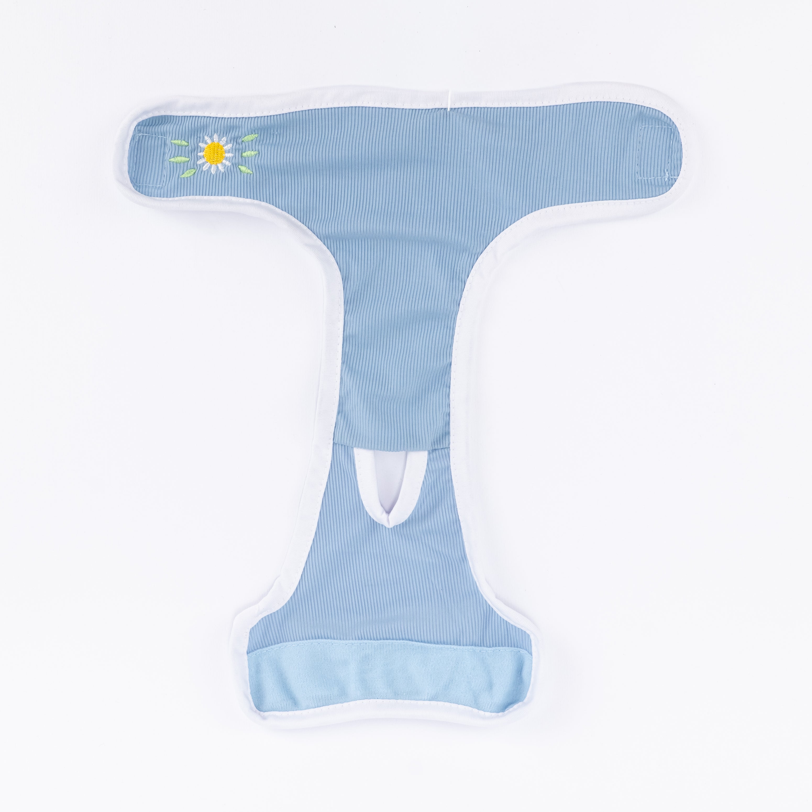 Mutandine Lavabili per Animali con Ricamo Margherita - Celeste