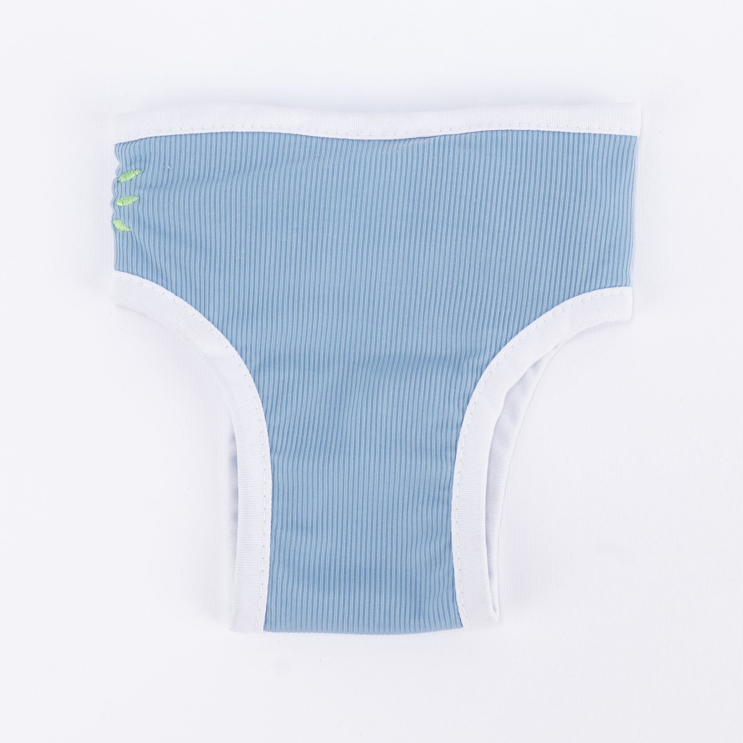 Mutandine Lavabili per Animali con Ricamo Margherita - Celeste