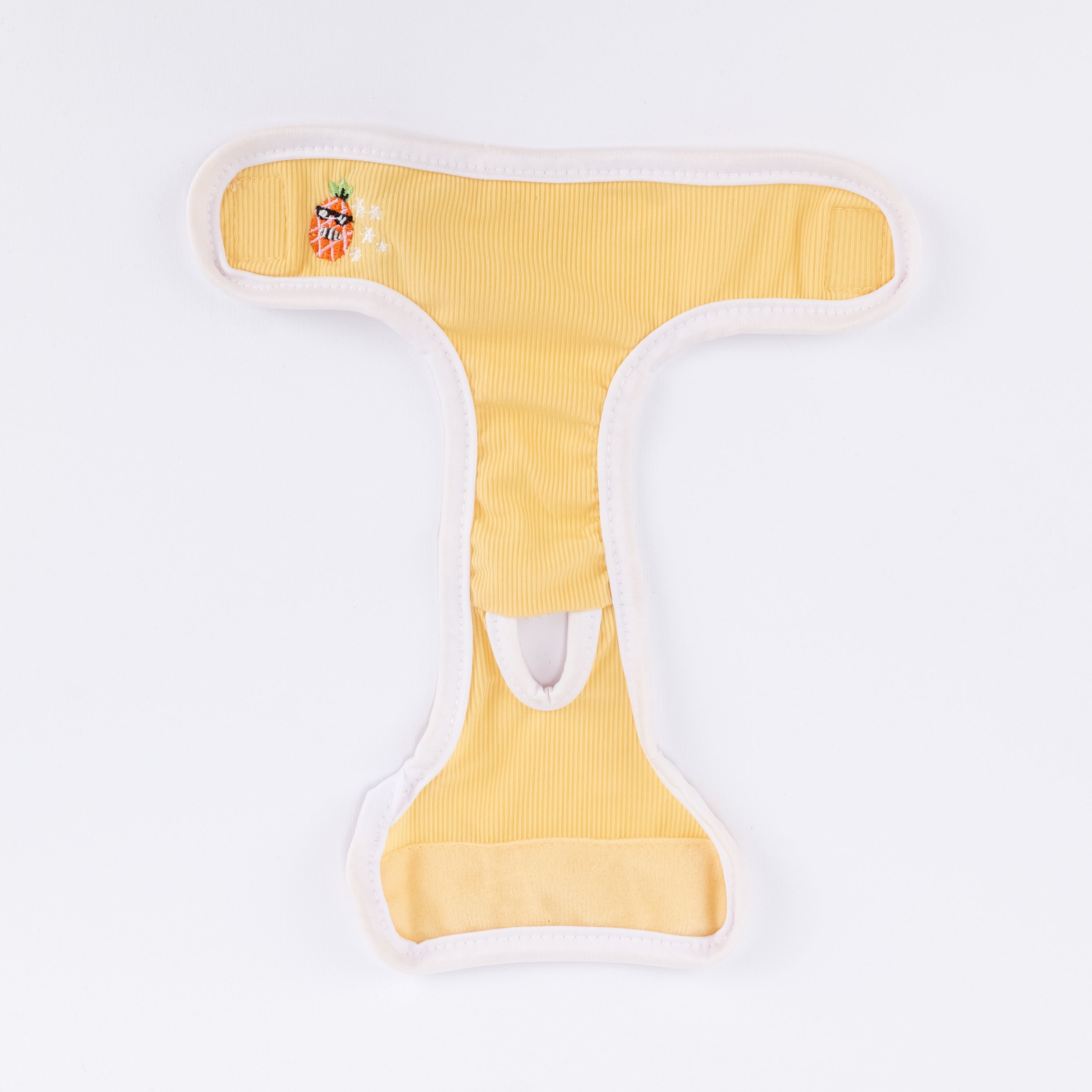 Mutandine Lavabili per Animali con Ricamo Ananas - Giallo