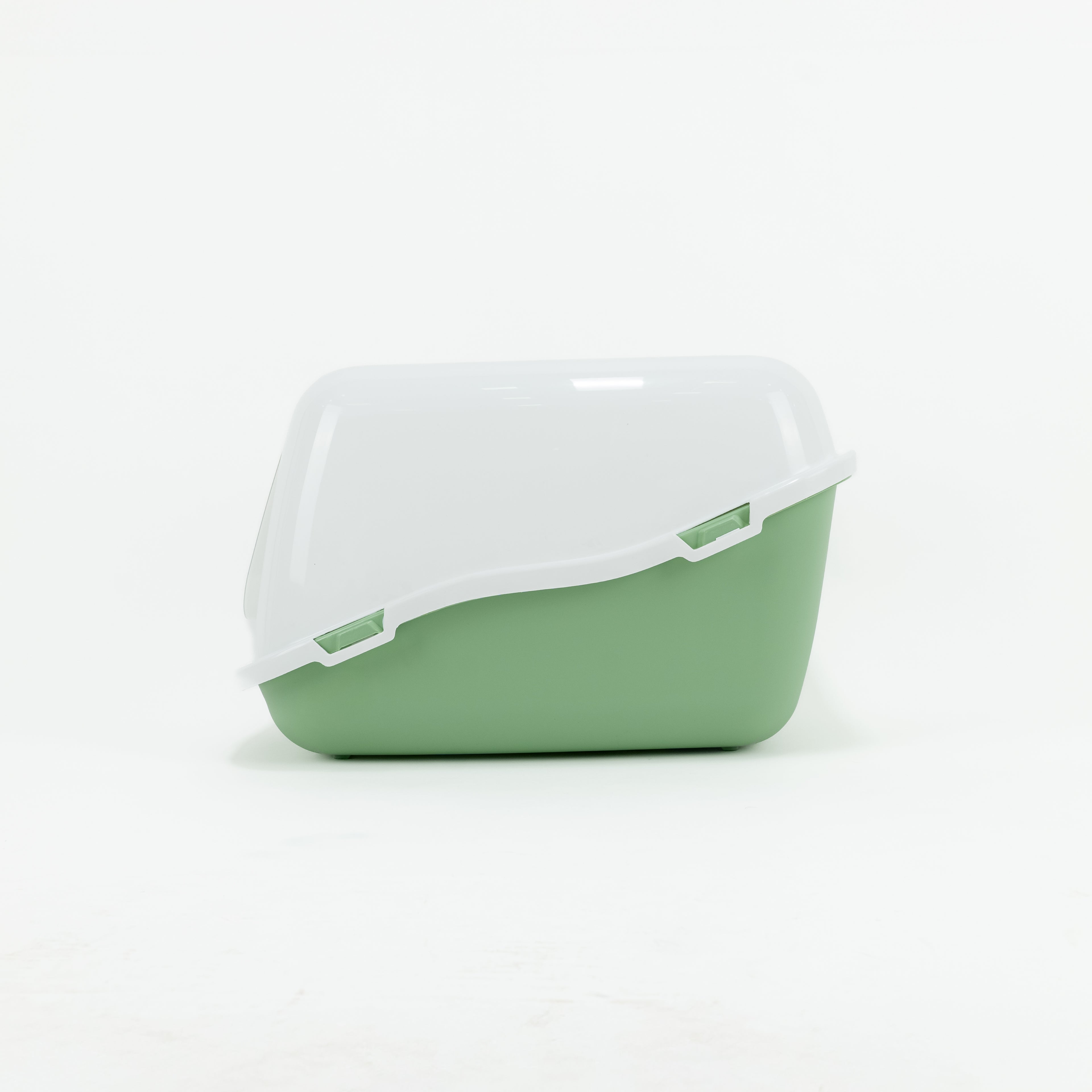 Lettiera coperta cuccia per gatti con sportello – Verde 57 x 38 x 39 cm