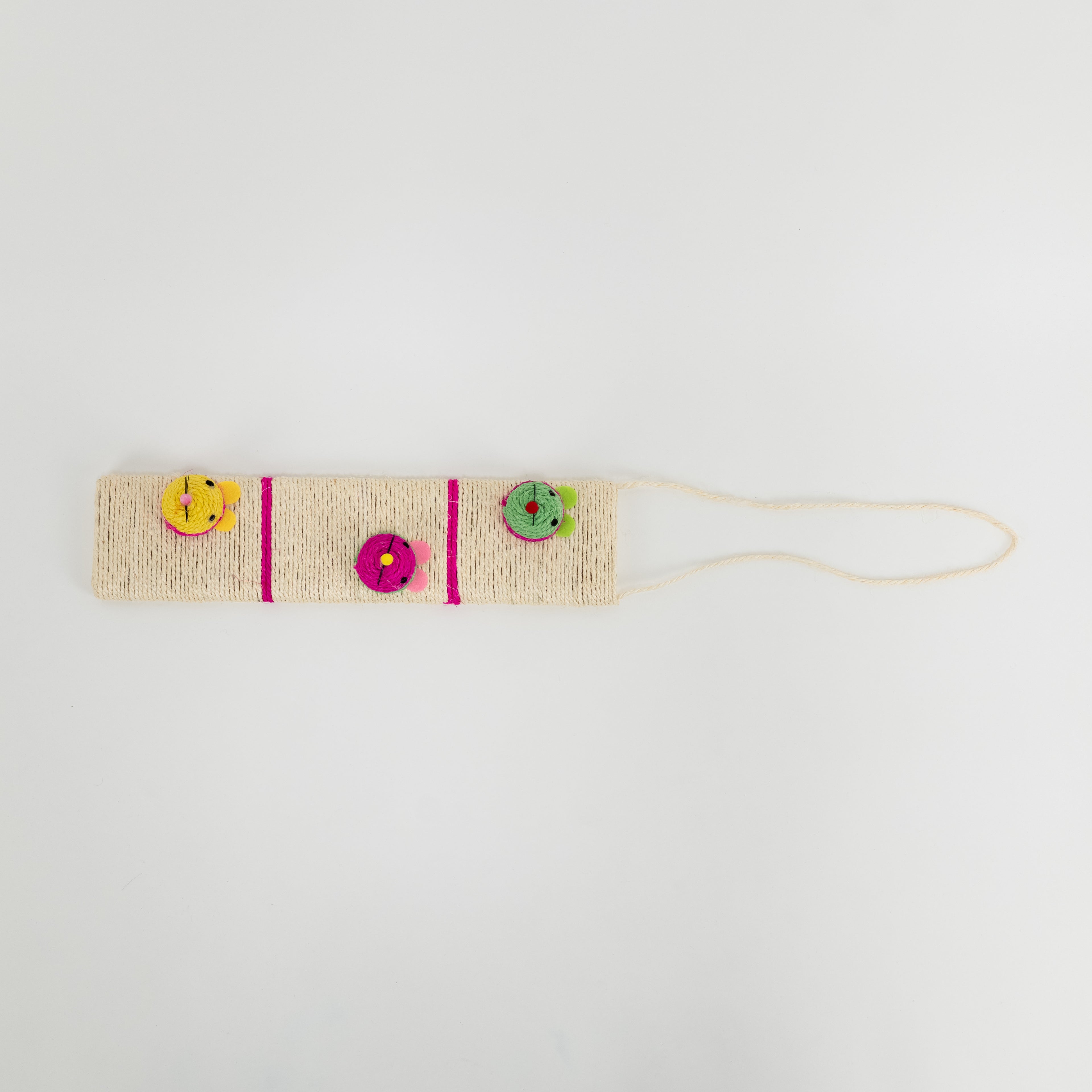 Tiragraffi da Appendere per Gatti con Giochini Colorati