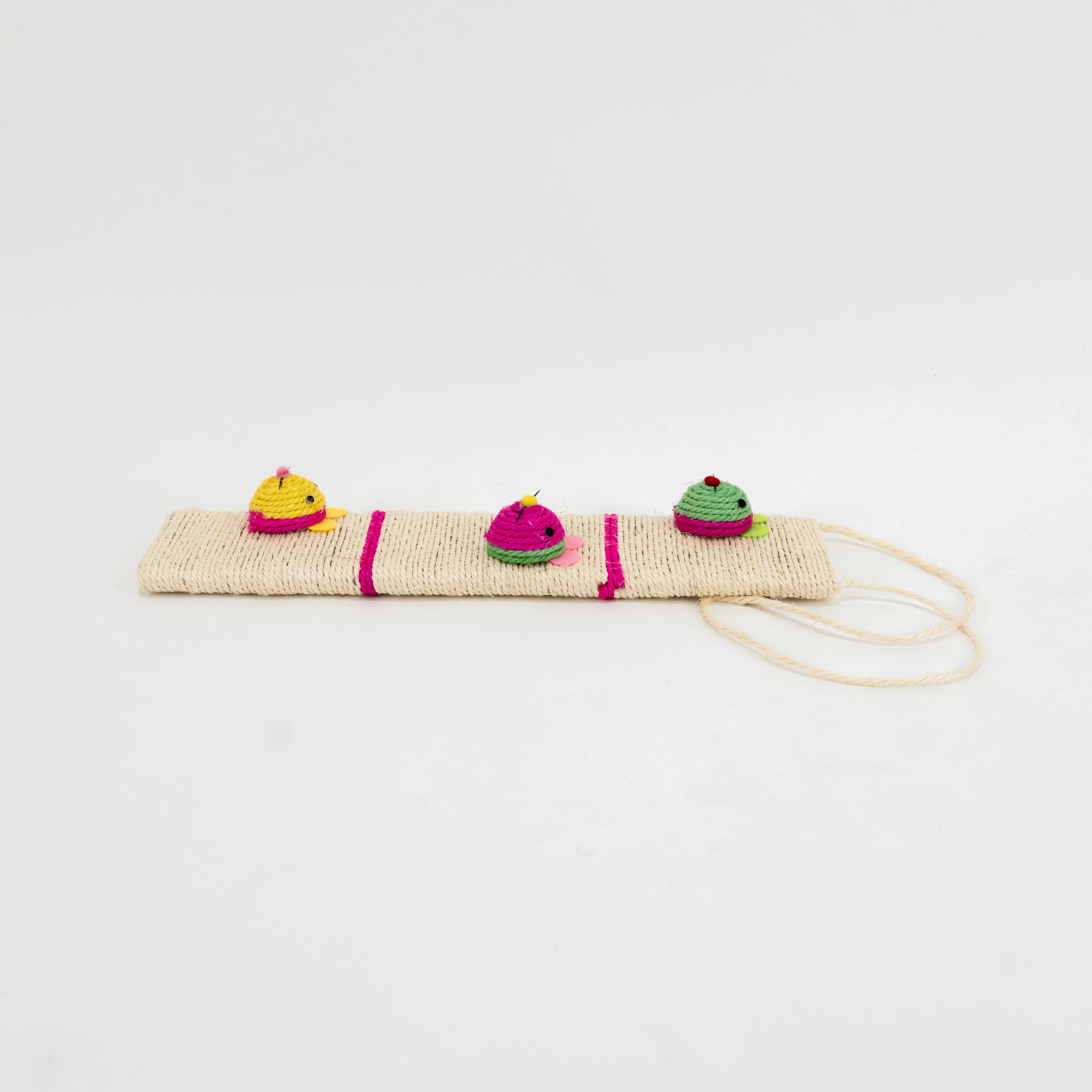 Tiragraffi da Appendere per Gatti con Giochini Colorati