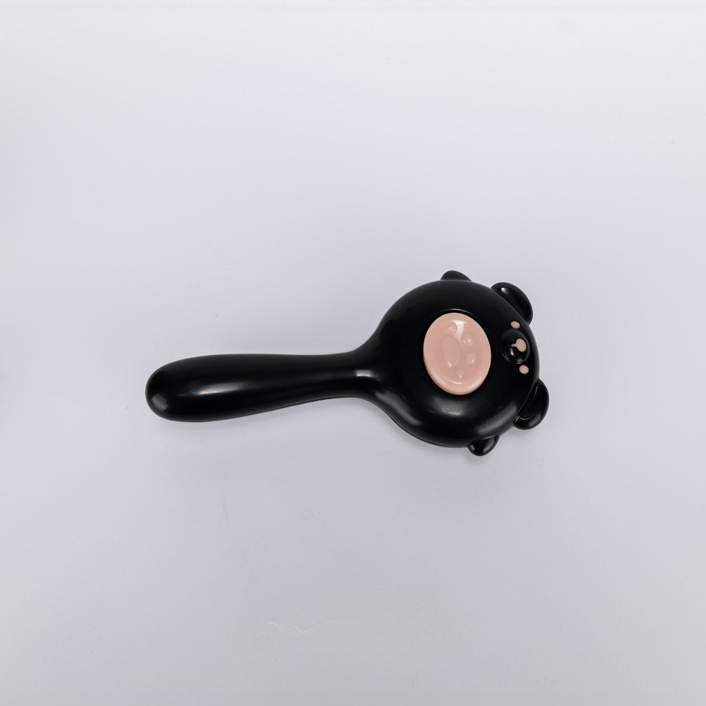 Spazzola per Cani e Gatti a Forma di Orsetto - Nero