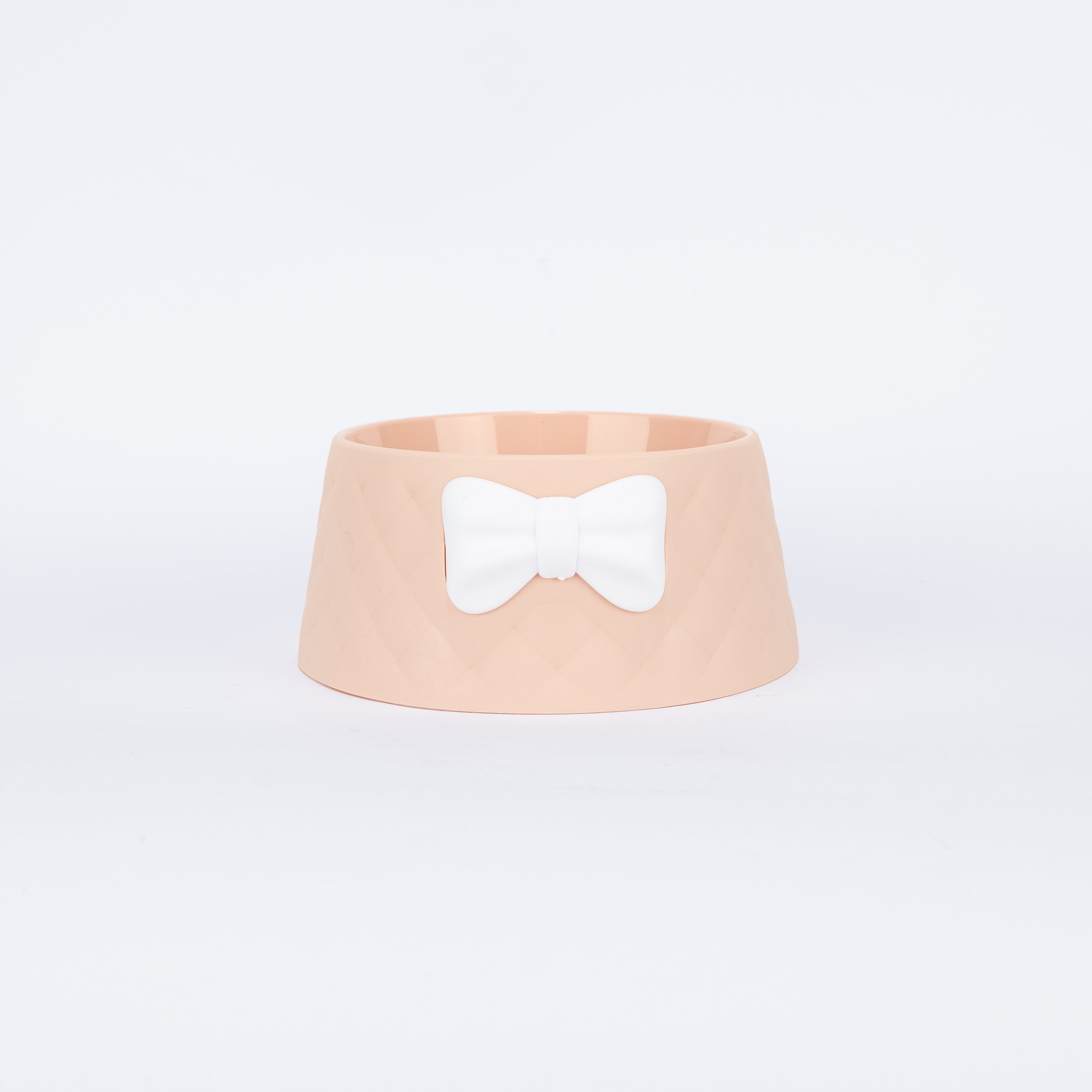 Ciotola in Plastica con Decorazione a Fiocco - Rosa