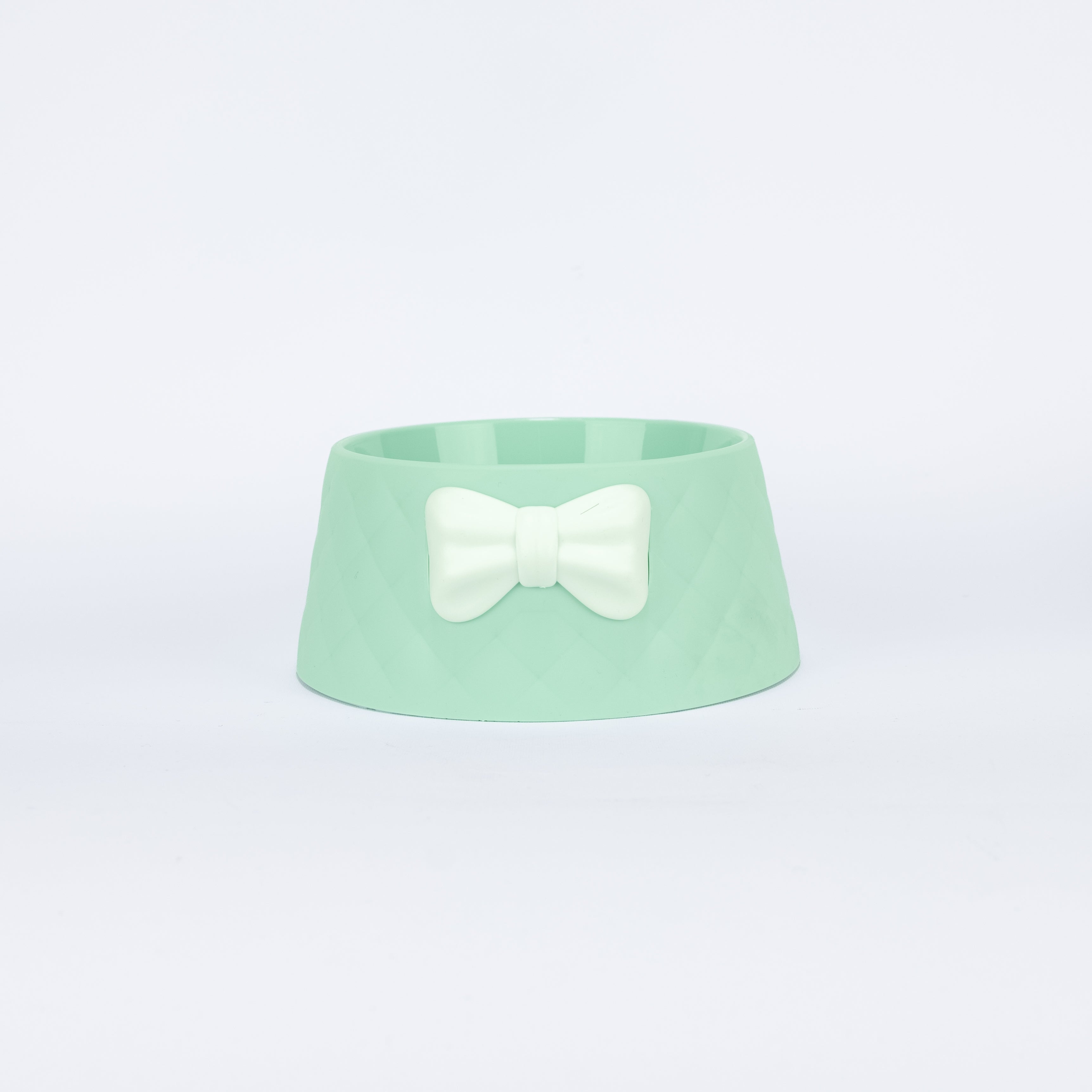 Ciotola in Plastica con Decorazione a Fiocco - Verde Acqua