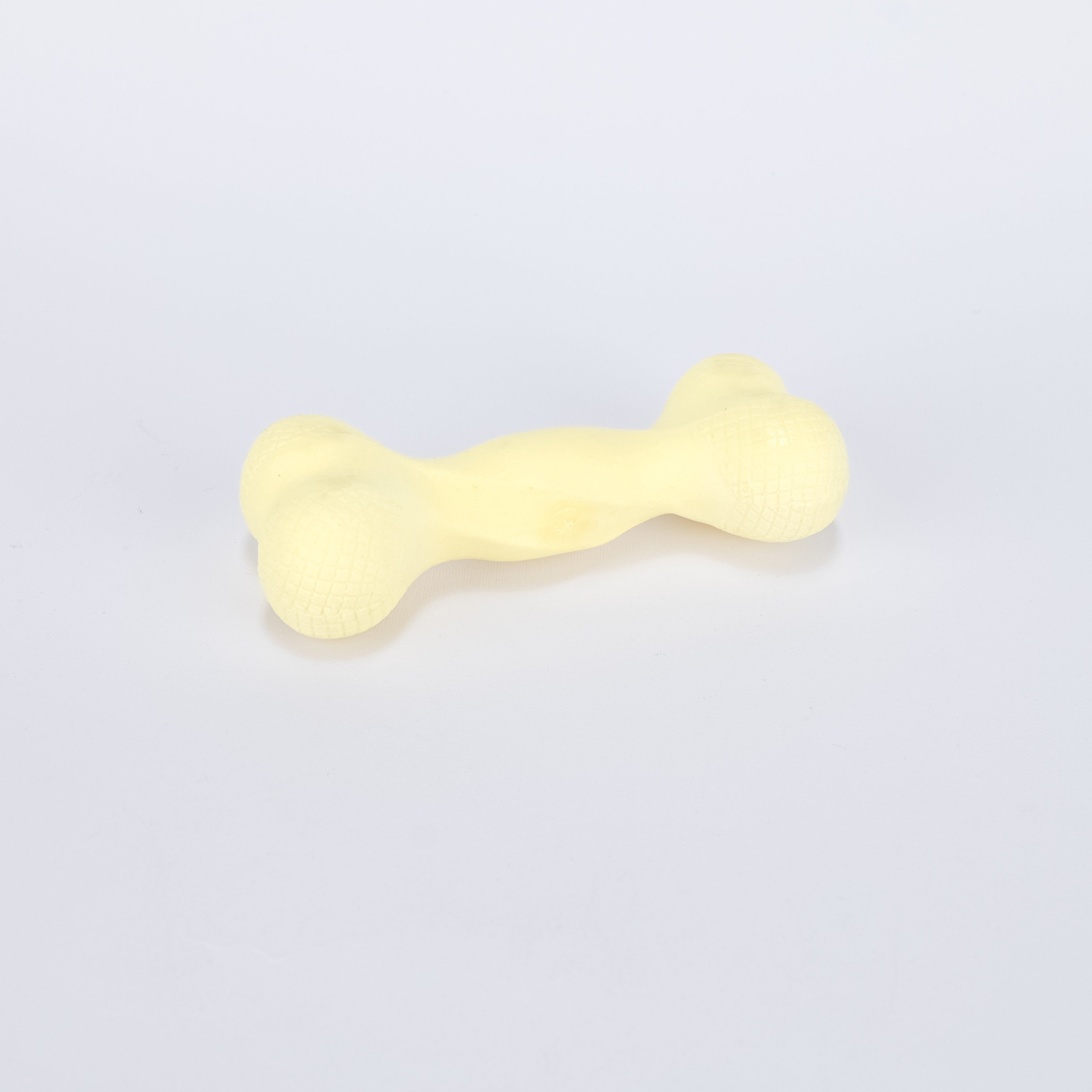 Osso Gioco per Cani in Gomma - Giallo