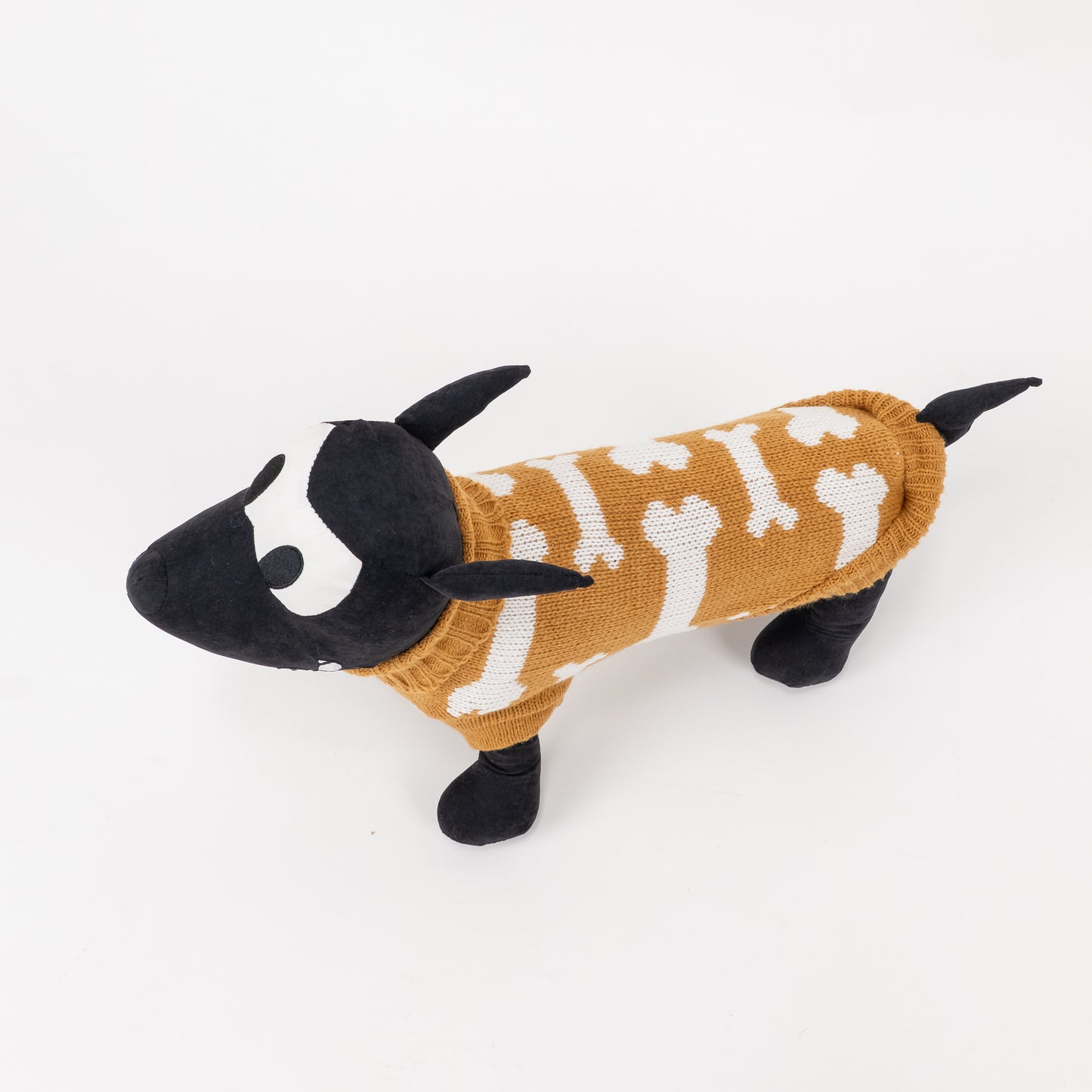 Maglioncino Dolcevita con Fantasia a Osso - Beige