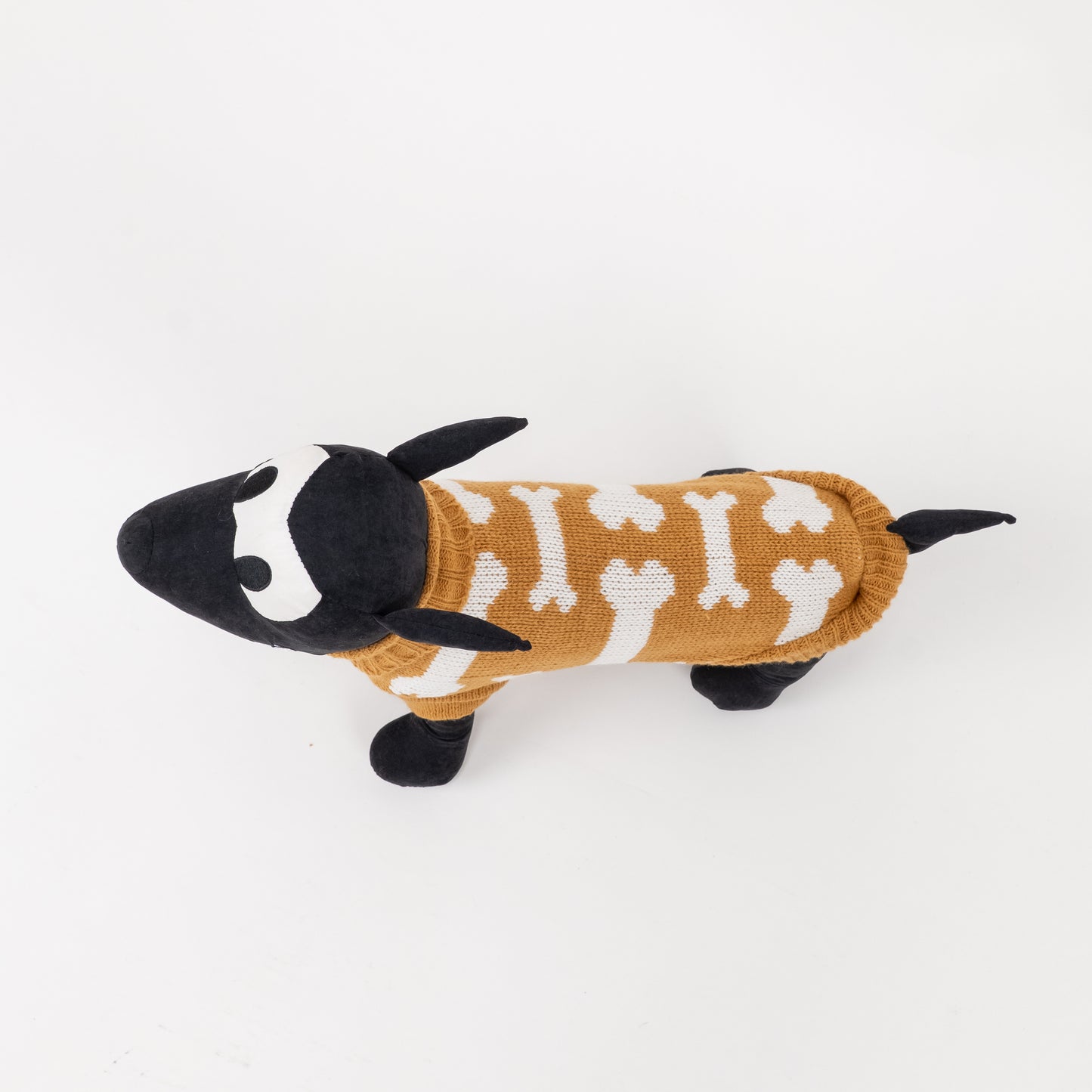 Maglioncino Dolcevita con Fantasia a Osso - Beige