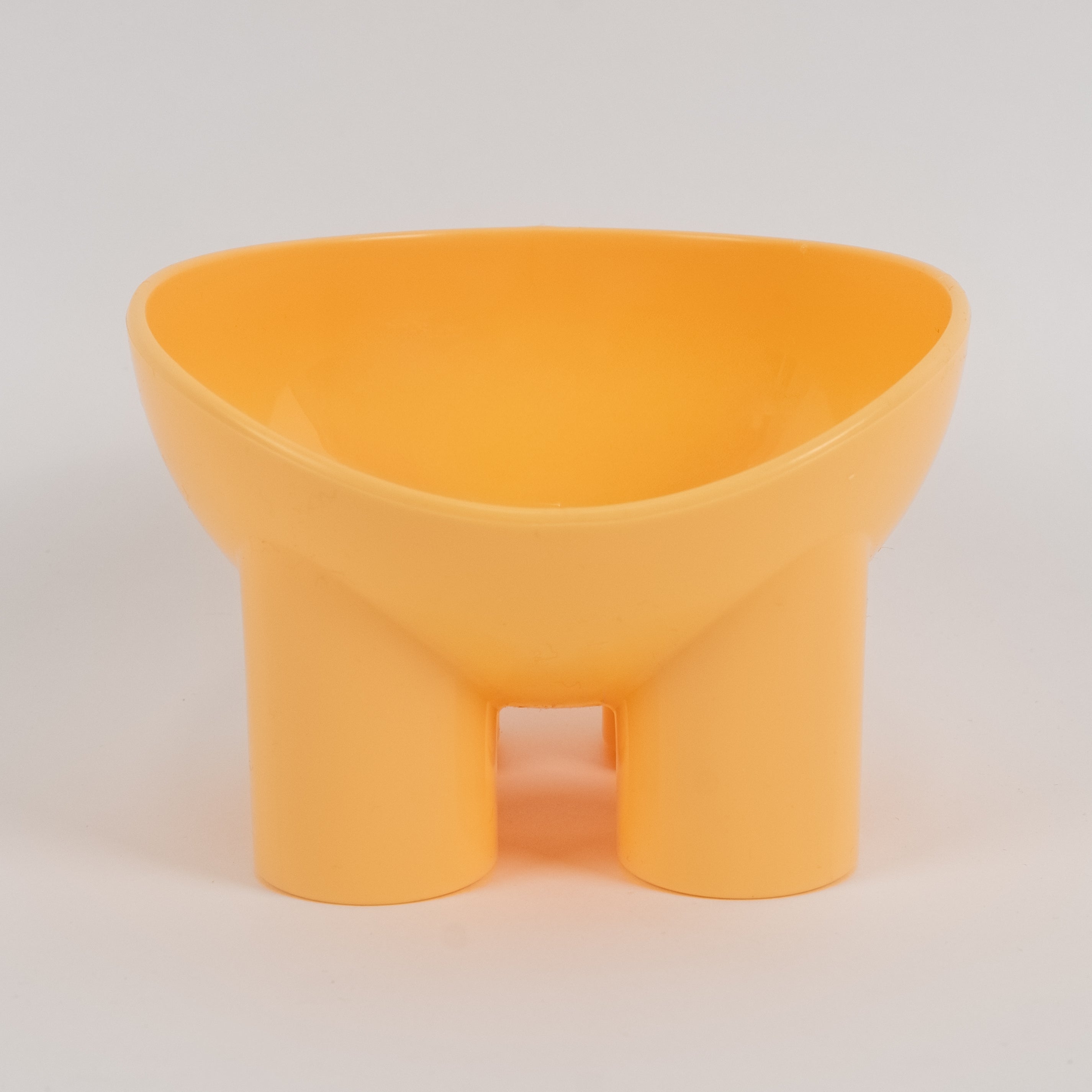 Ciotola Rialzata in Plastica per Cani e Gatti - Giallo