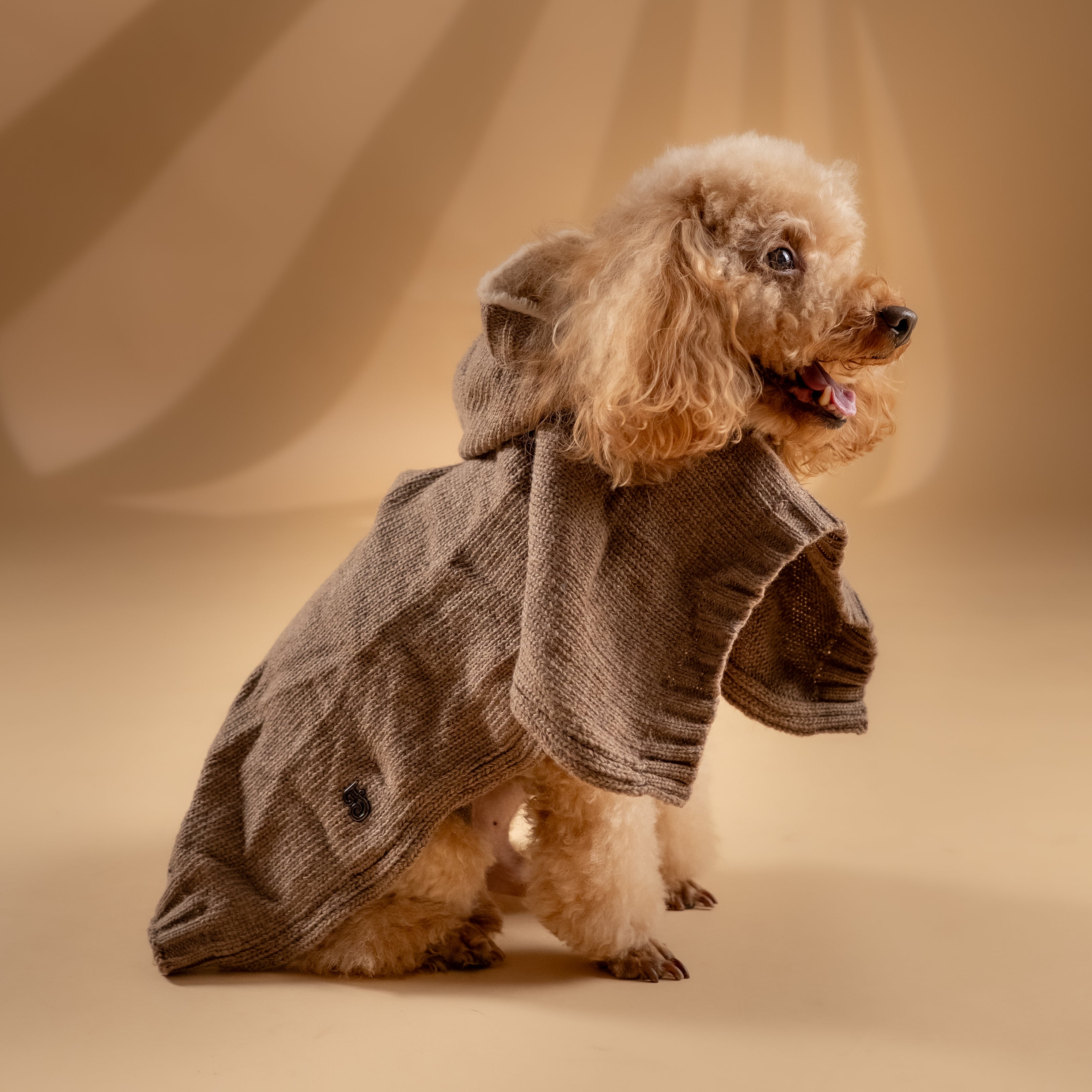 Poncho Invernale per Cani - Tortora