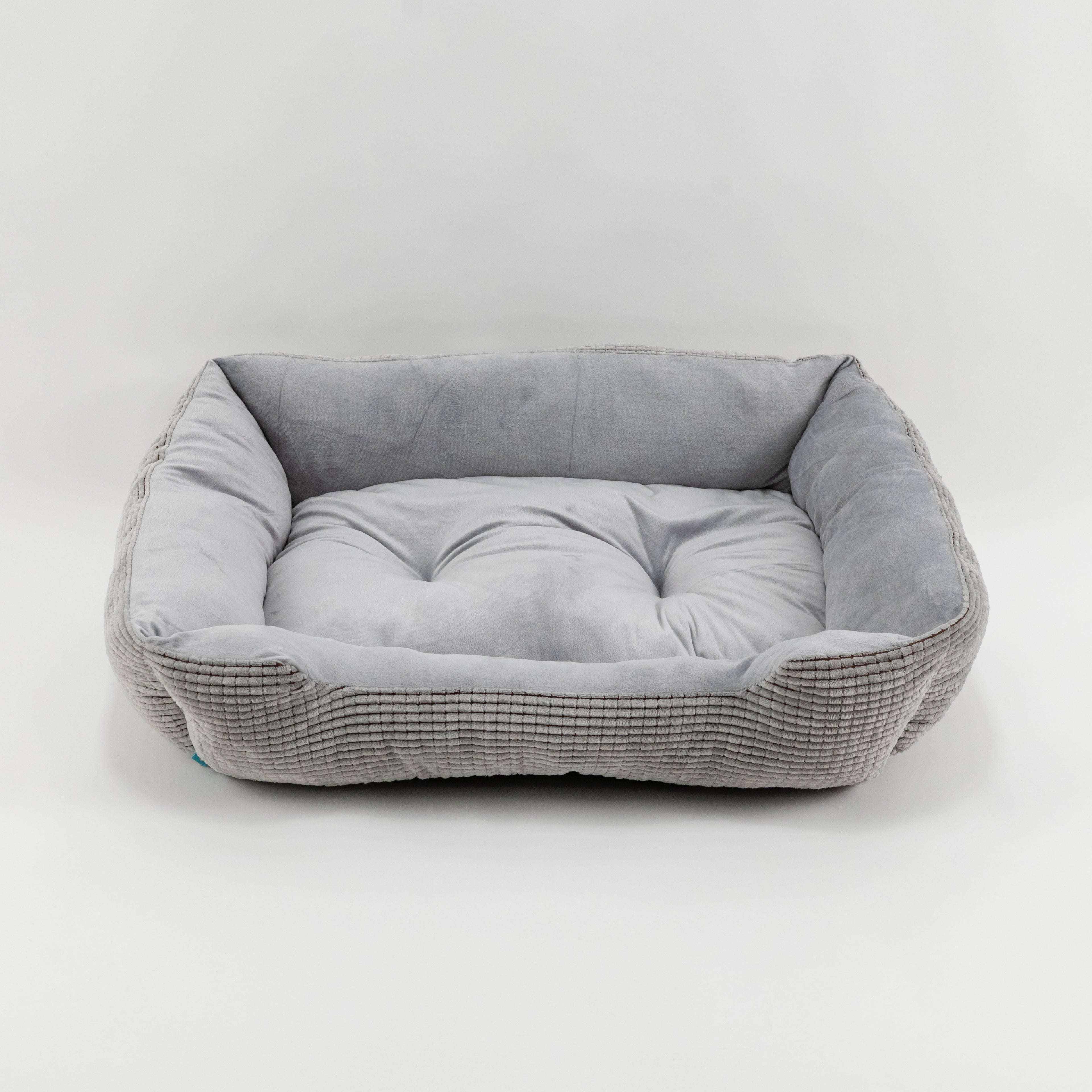 Cuccia Andy effetto velluto - Grigio ( 85x68x21 cm)