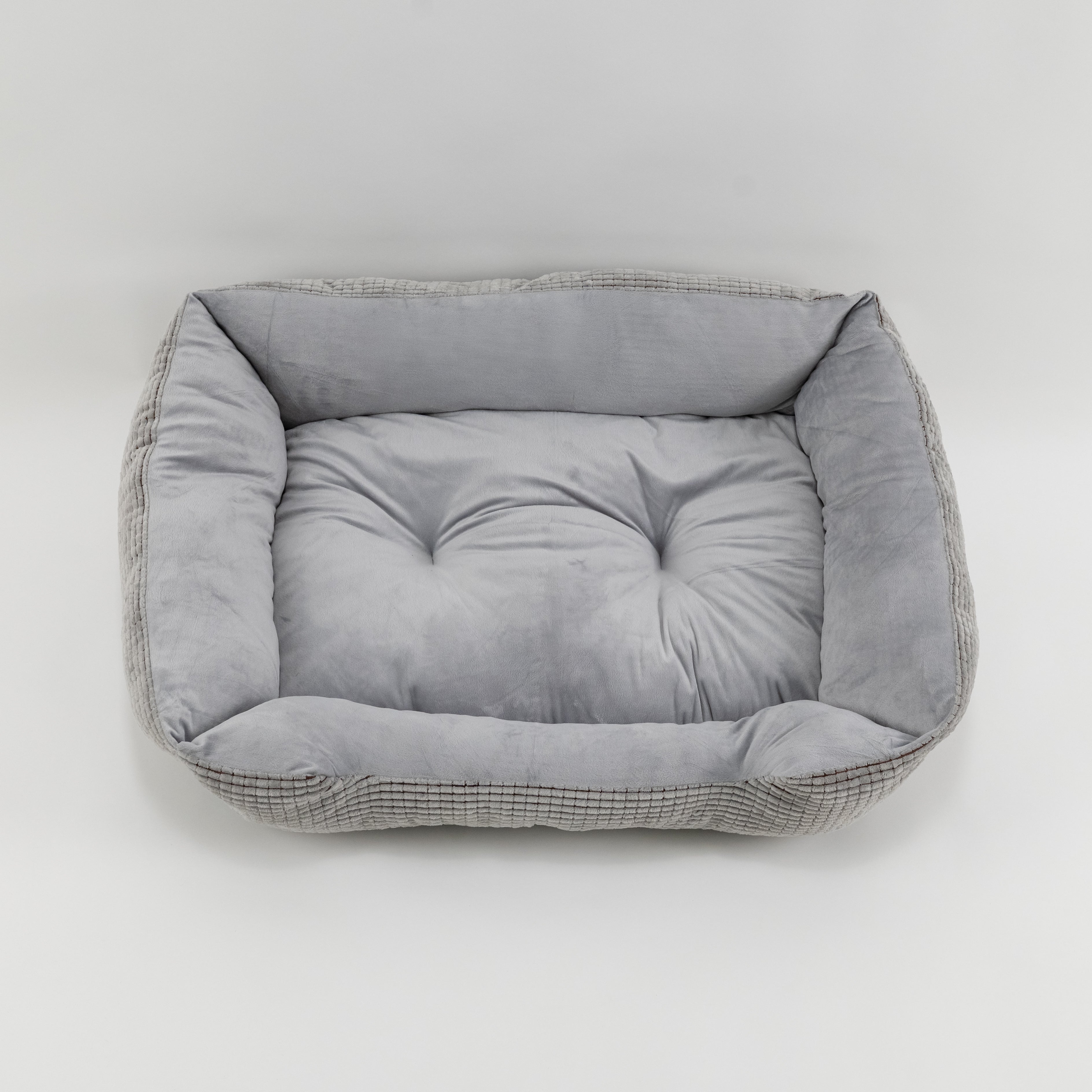 Cuccia Andy effetto velluto - Grigio ( 85x68x21 cm)