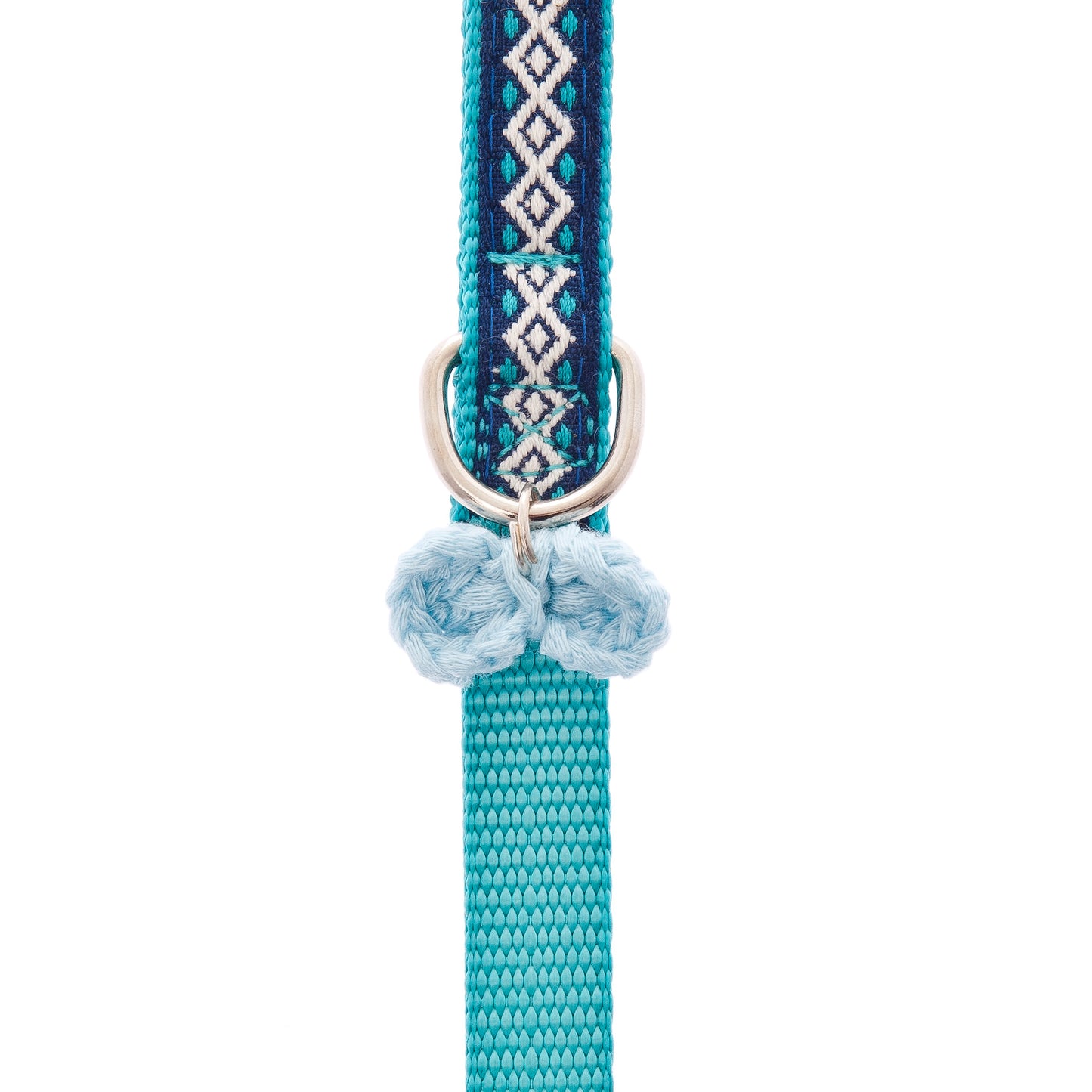 Set pettorina + Guinzaglio Bohemian per Gatti - Azzurro