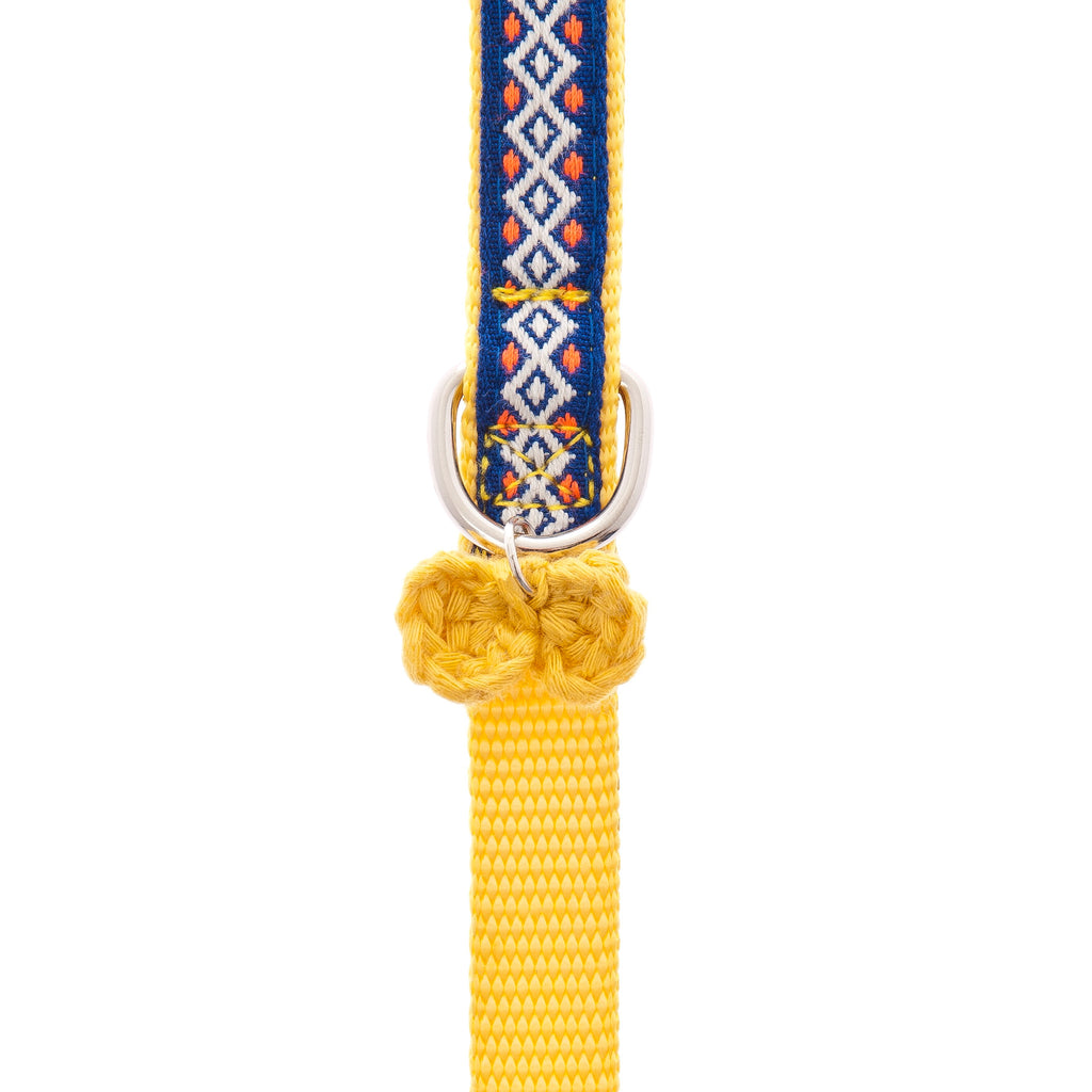 Set pettorina + Guinzaglio Bohemian per Gatti - Giallo