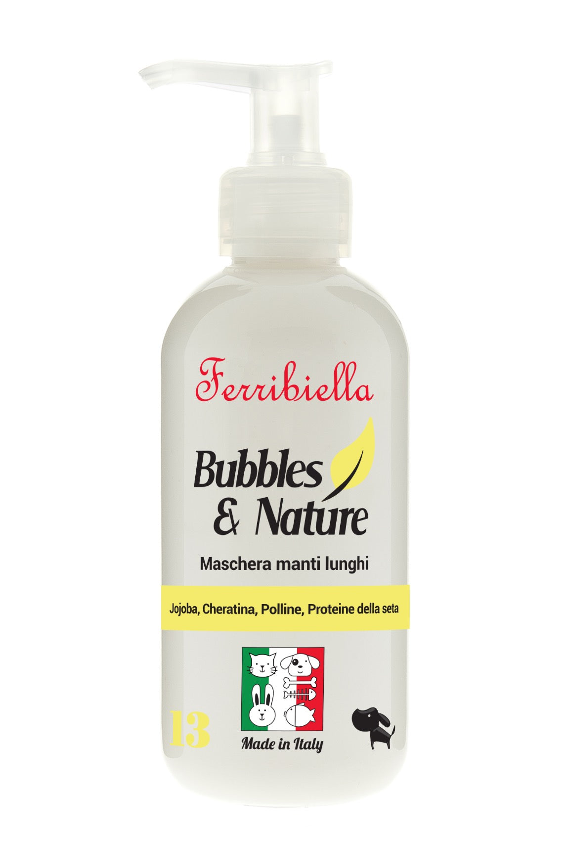 BUBBLES & NATURE - Maschera per Manti Lunghi con Jojoba e Proteine della Seta