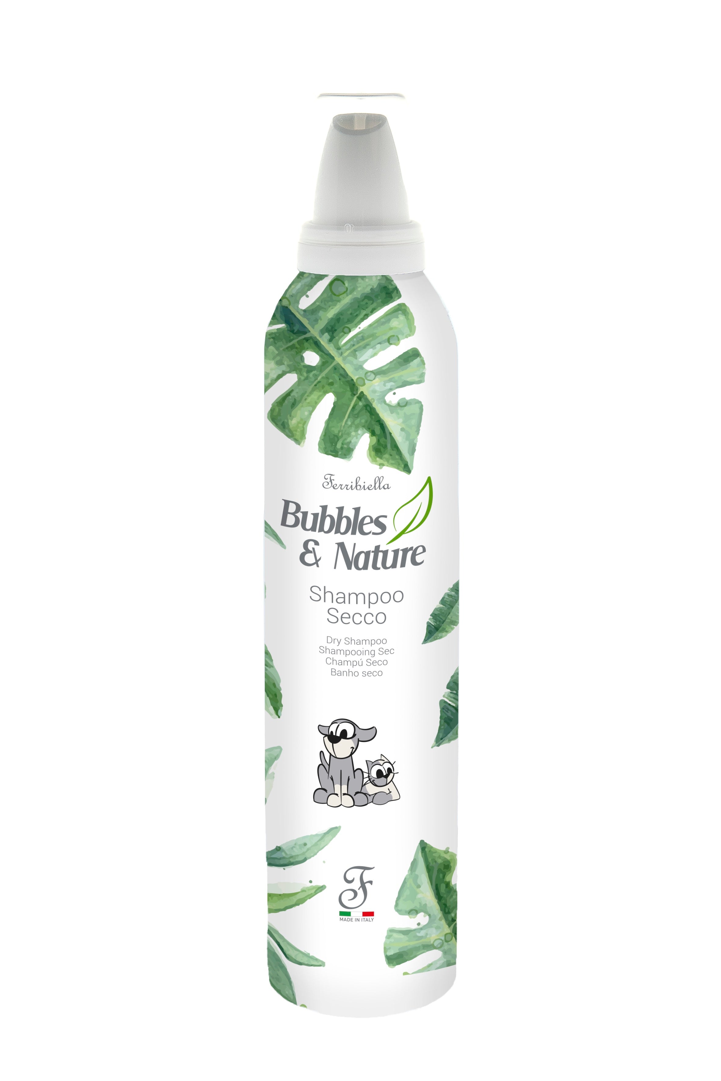 BUBBLES & NATURE - Shampoo Secco per Cani e Gatti