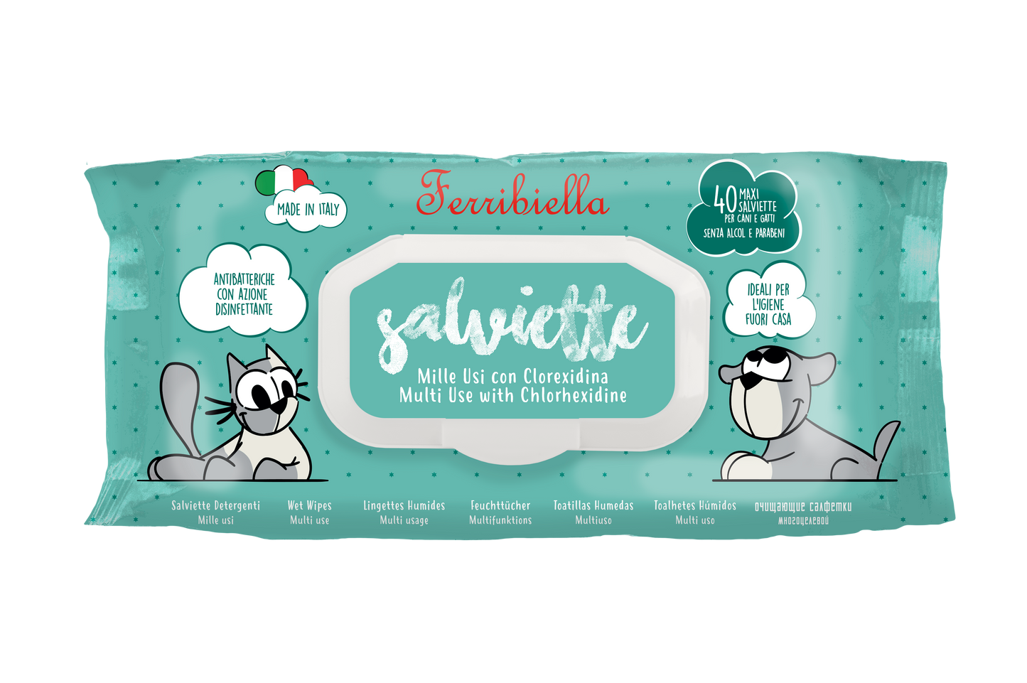 Salviette Igienizzanti per Cani e Gatti - Milleusi