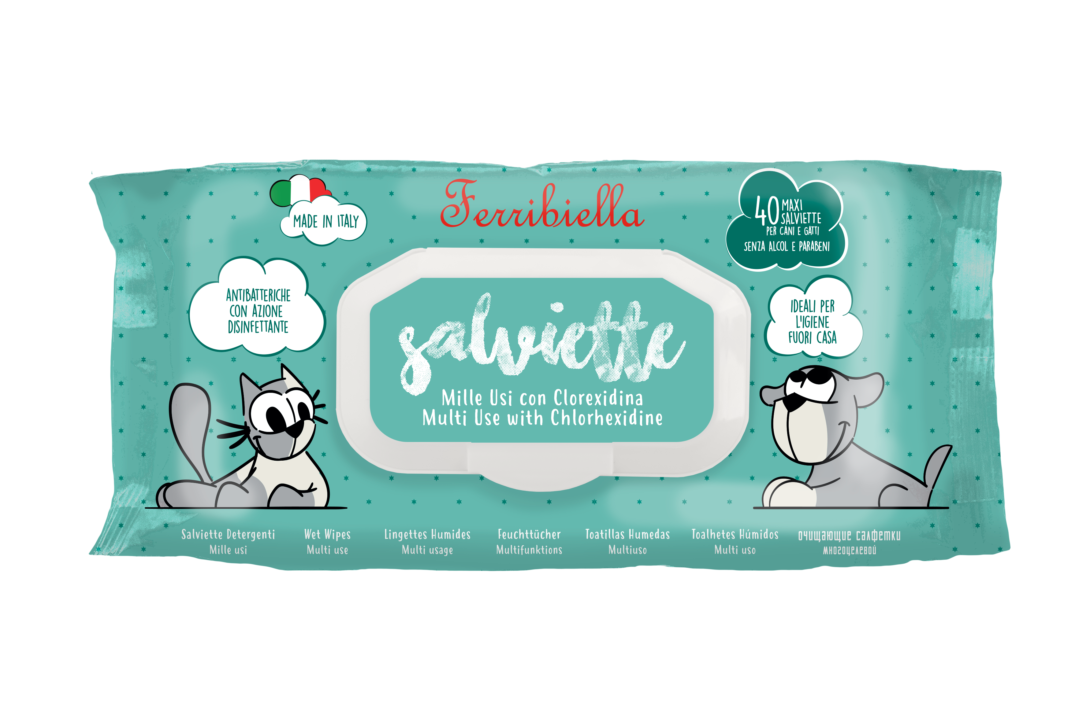 Salviette Igienizzanti per Cani e Gatti - Milleusi
