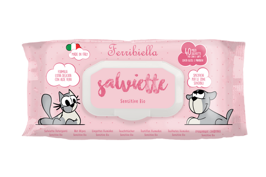 Salviette Igienizzanti per Cani e Gatti - Sensitive Biologiche