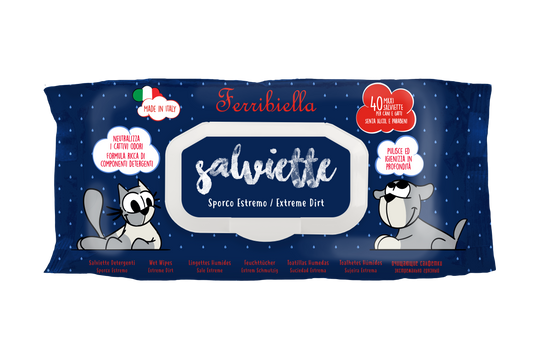 Salviette Igienizzanti per Cani e Gatti - Extreme