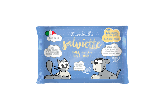 Salviette Igienizzanti per Cani e Gatti - Orecchie