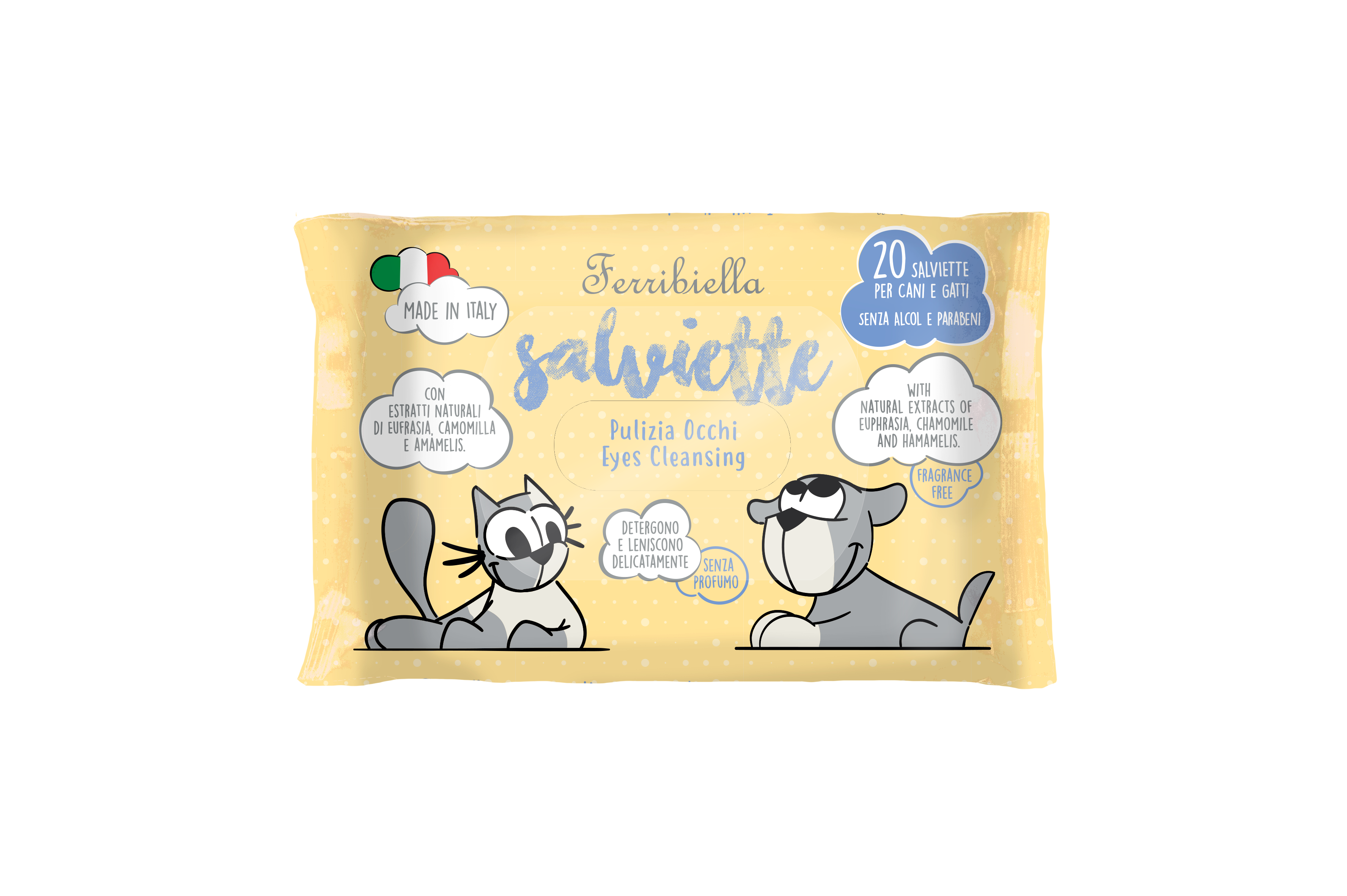 Salviette Igienizzanti per Cani e Gatti - Occhi