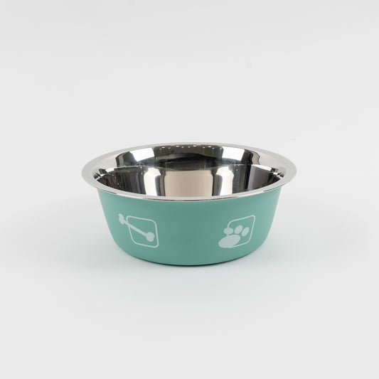 Ciotola in Acciaio per Cani e Gatti – Verde Menta