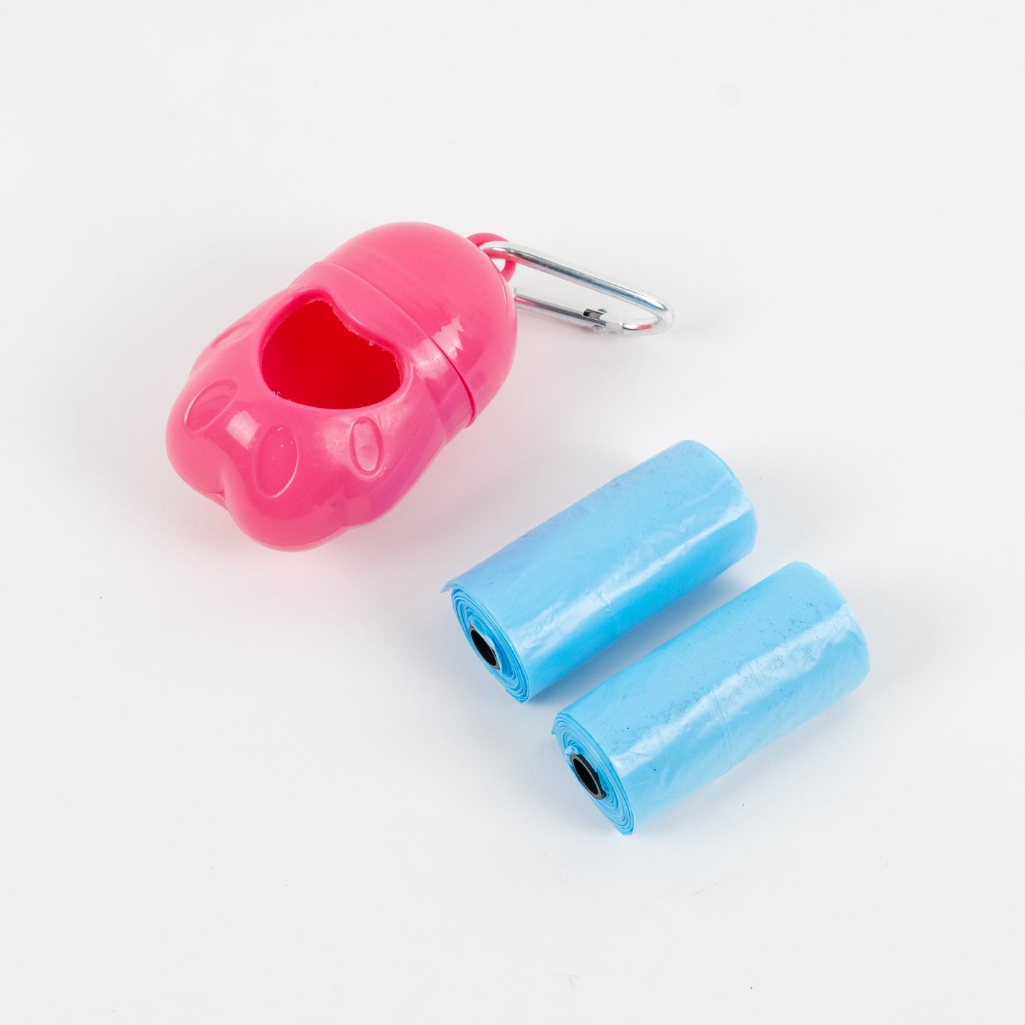 Porta sacchetti Igienici per Cani con 2 Rotoli Inclusi – Rosa