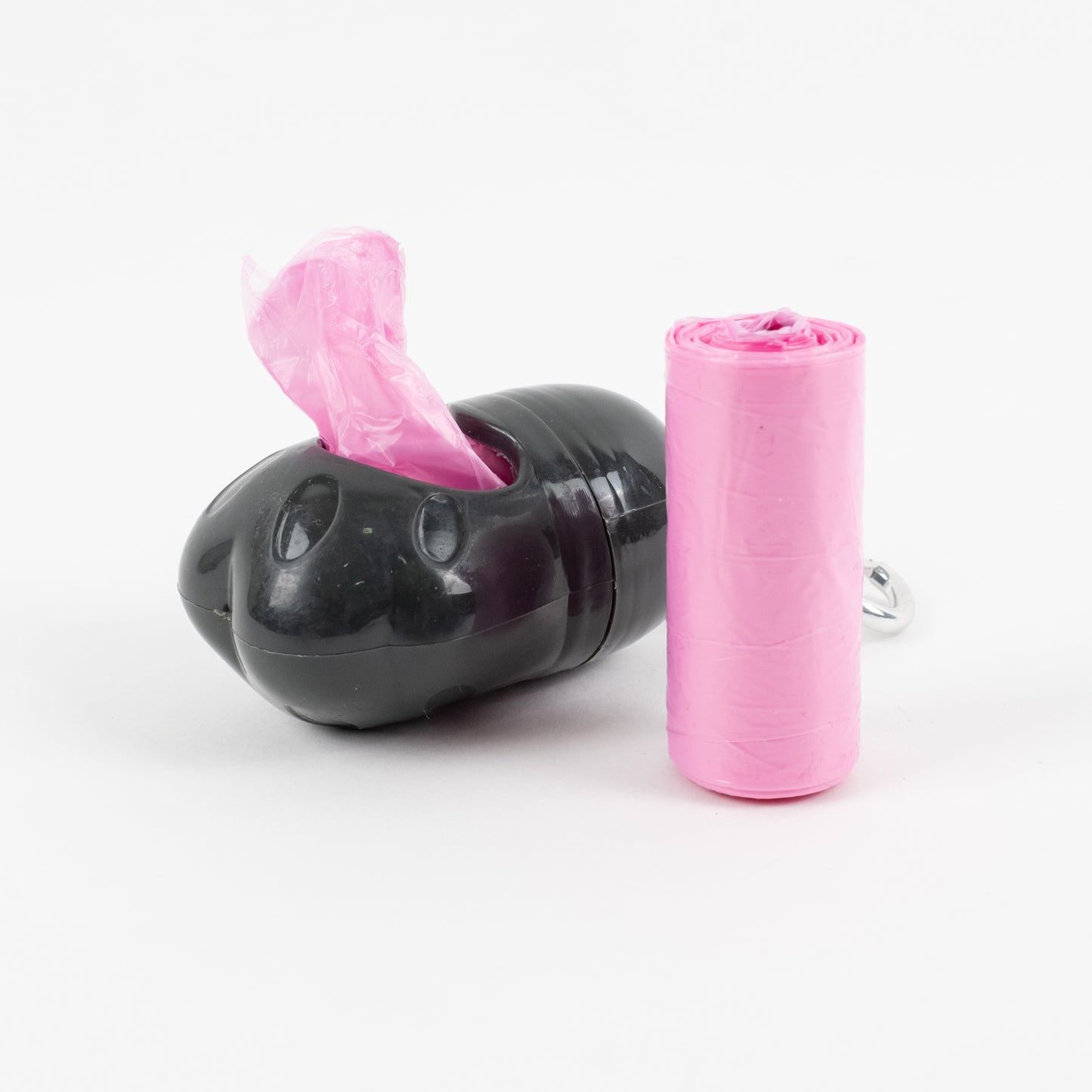 Porta sacchetti Igienici per Cani con 2 Rotoli Inclusi – Nero