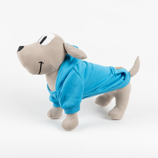 Felpa con Cappuccio - Azzurro